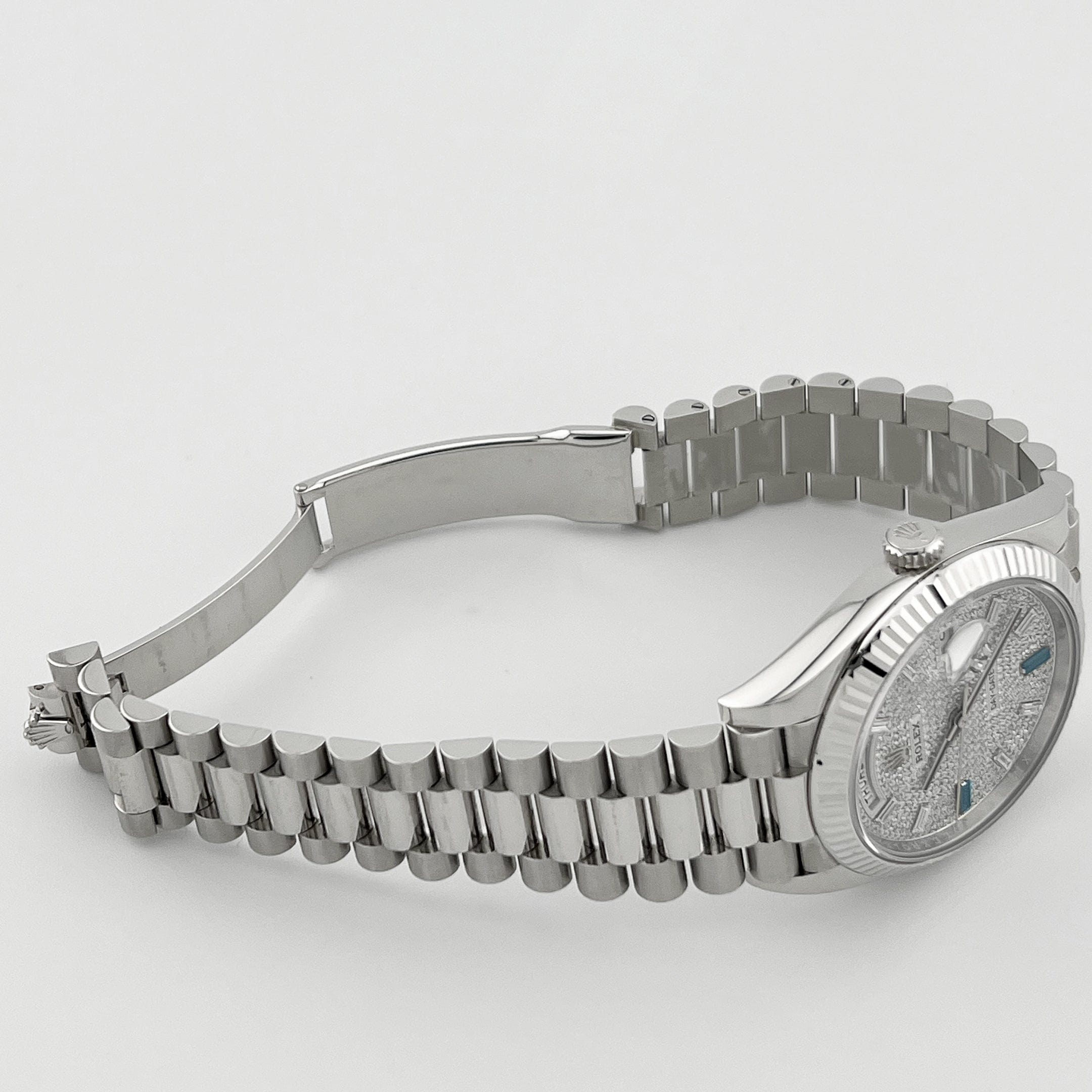 Rolex Day-Date 228236 Platinum Pavé Diamond Dial (2023)