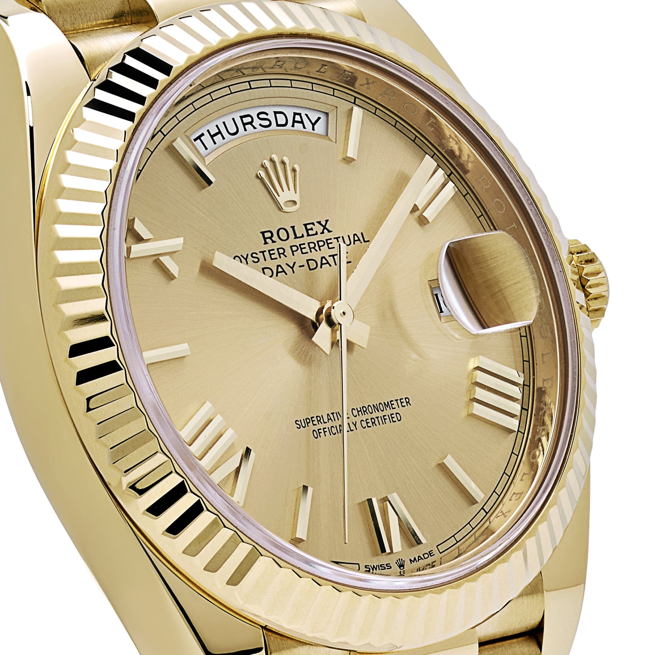 Rolex Day-Date 228238 Yellow Gold Champagne Roman Dial (2024)