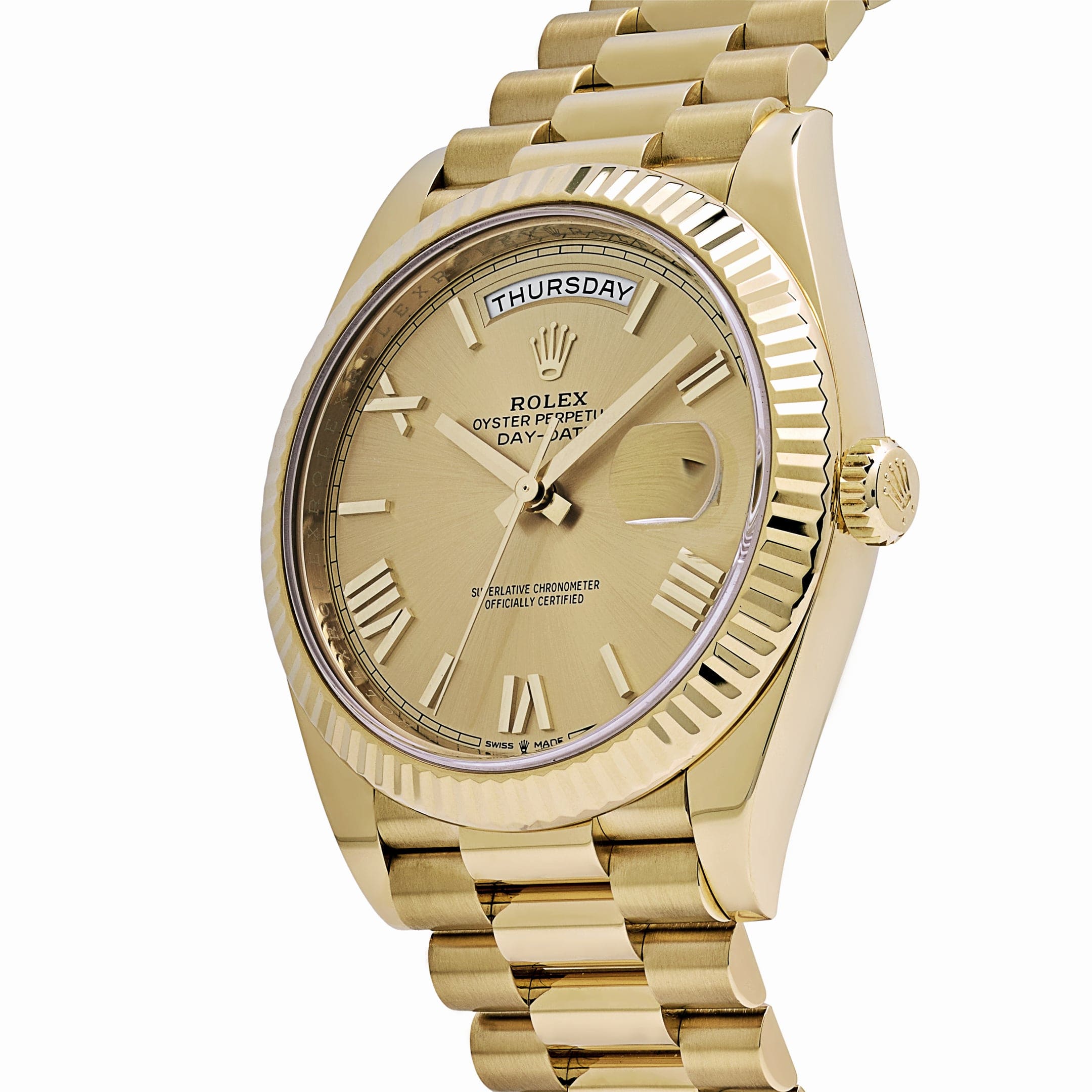Rolex Day-Date 228238 Yellow Gold Champagne Roman Dial (2024)