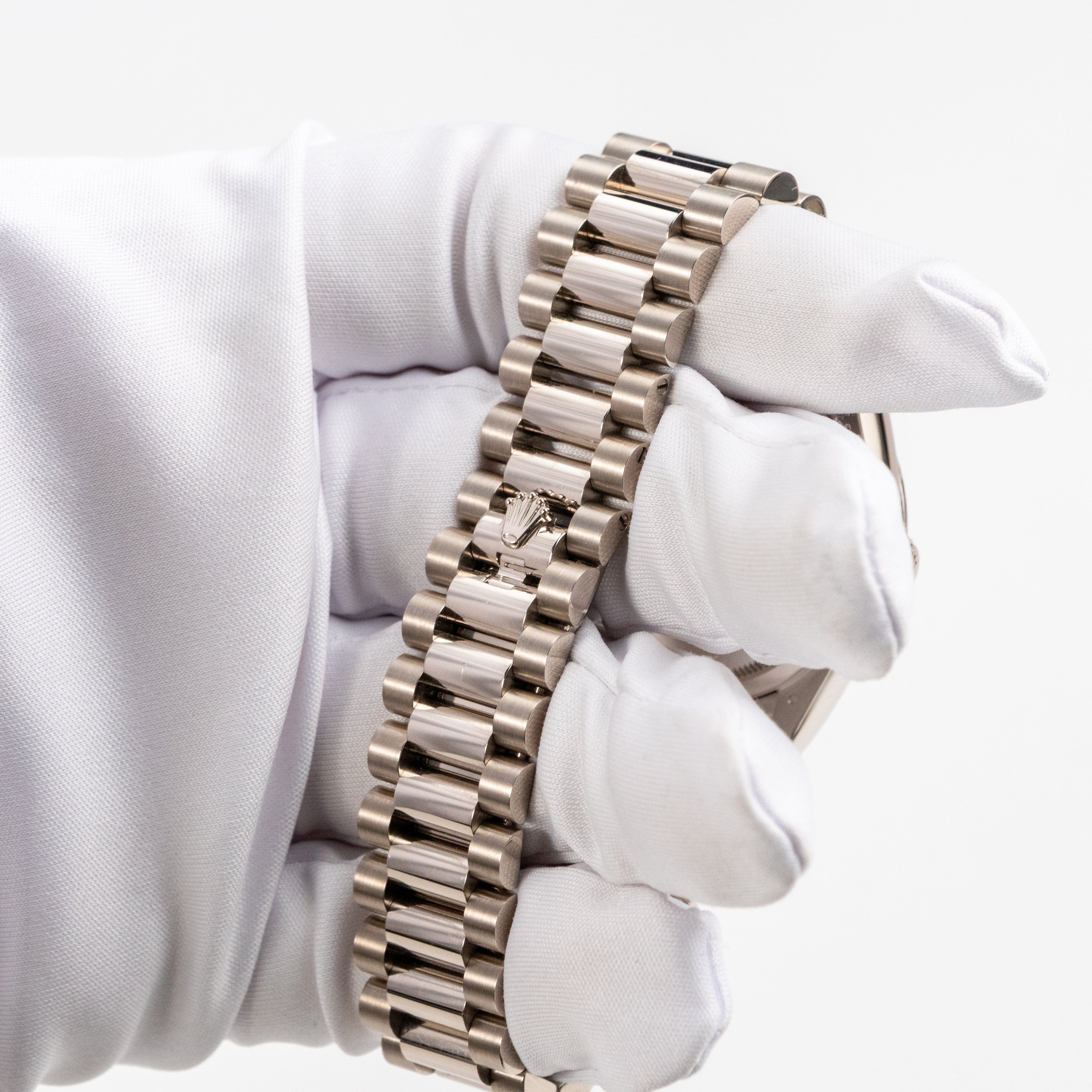 Rolex Day-Date 36 128239 White Gold Blue Ombre Diamond Dial (2023)