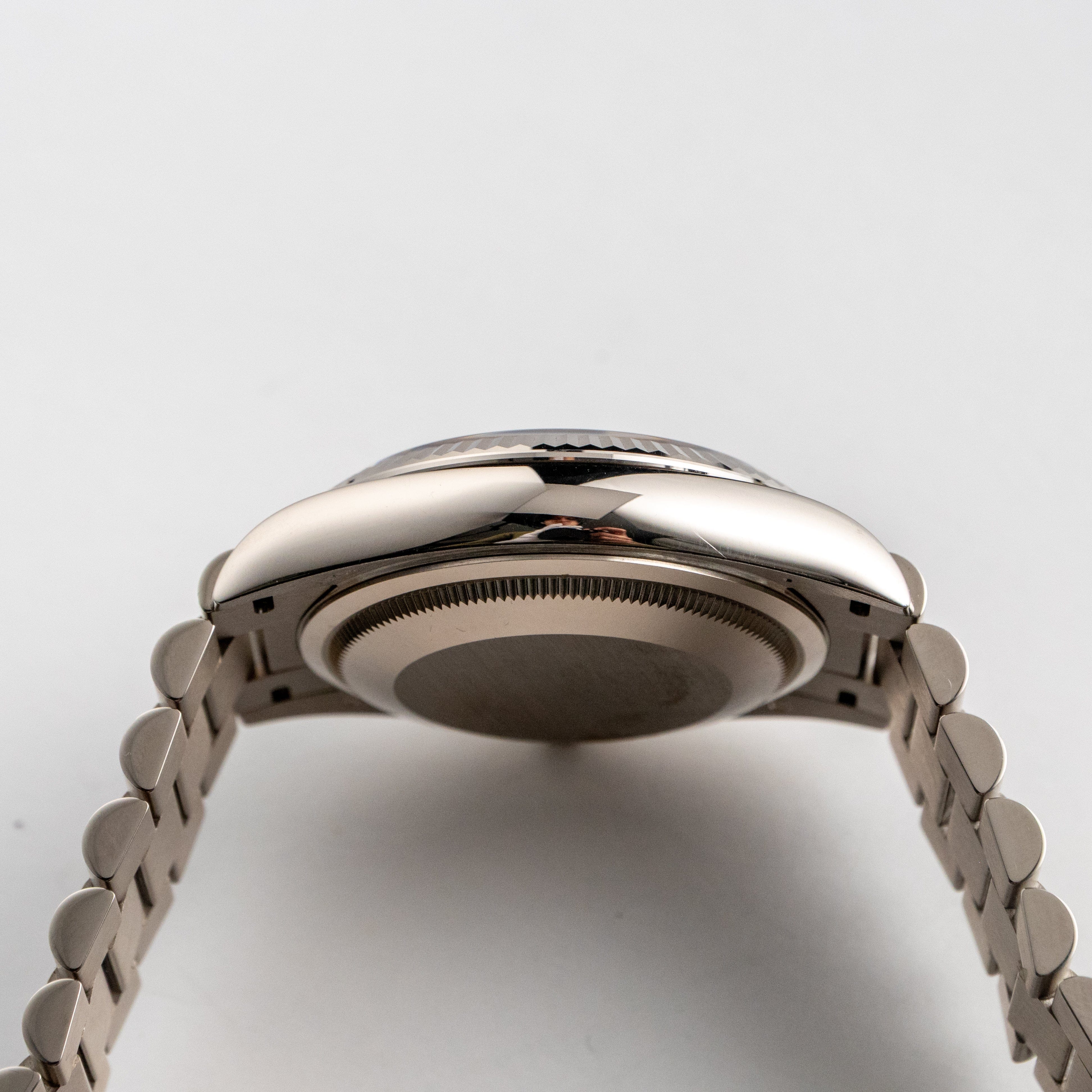 Rolex Day-Date 36 128239 White Gold Blue Ombre Diamond Dial (2023)