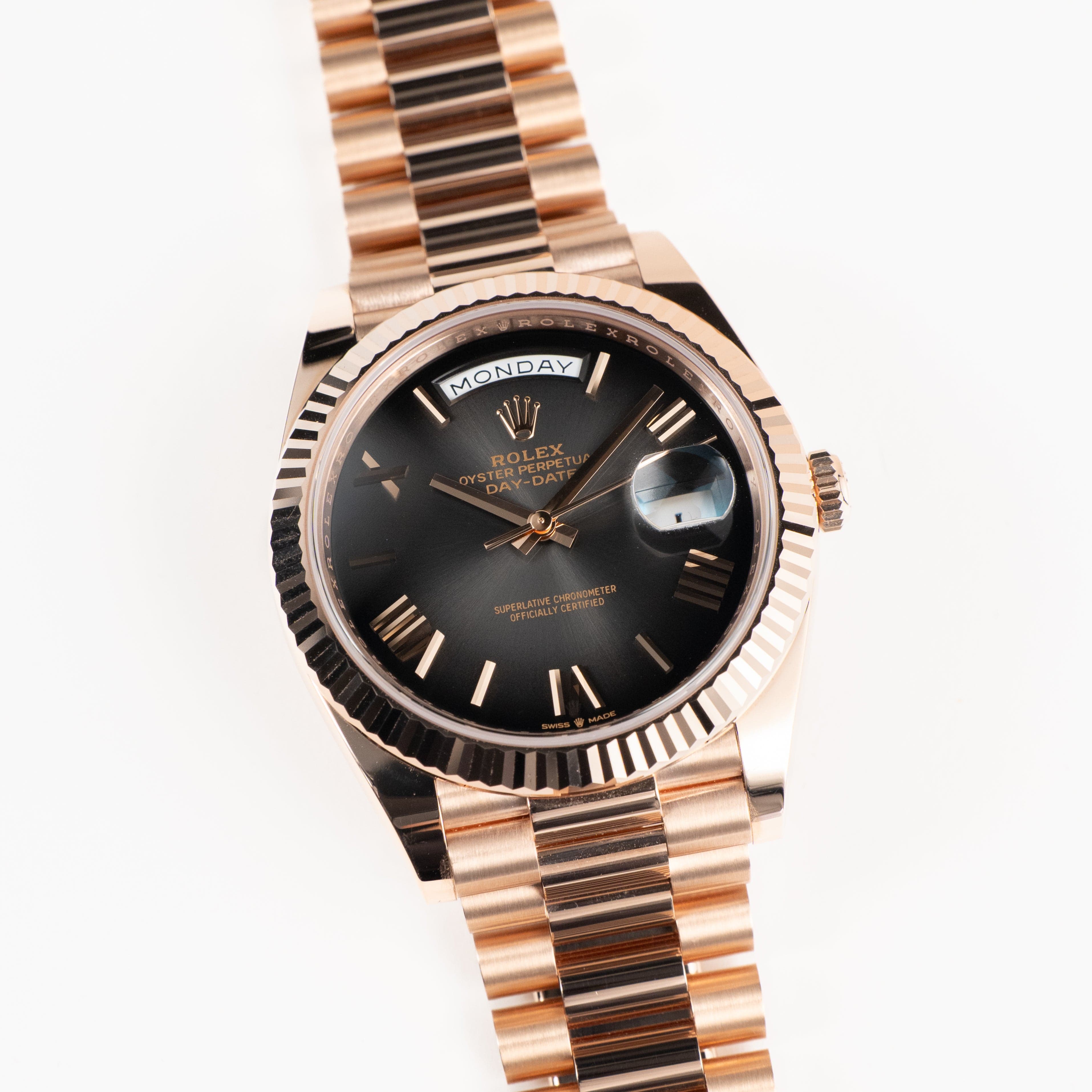 Rolex Day-Date 40 228235 Rose Gold Slate Ombre Dial (2024)