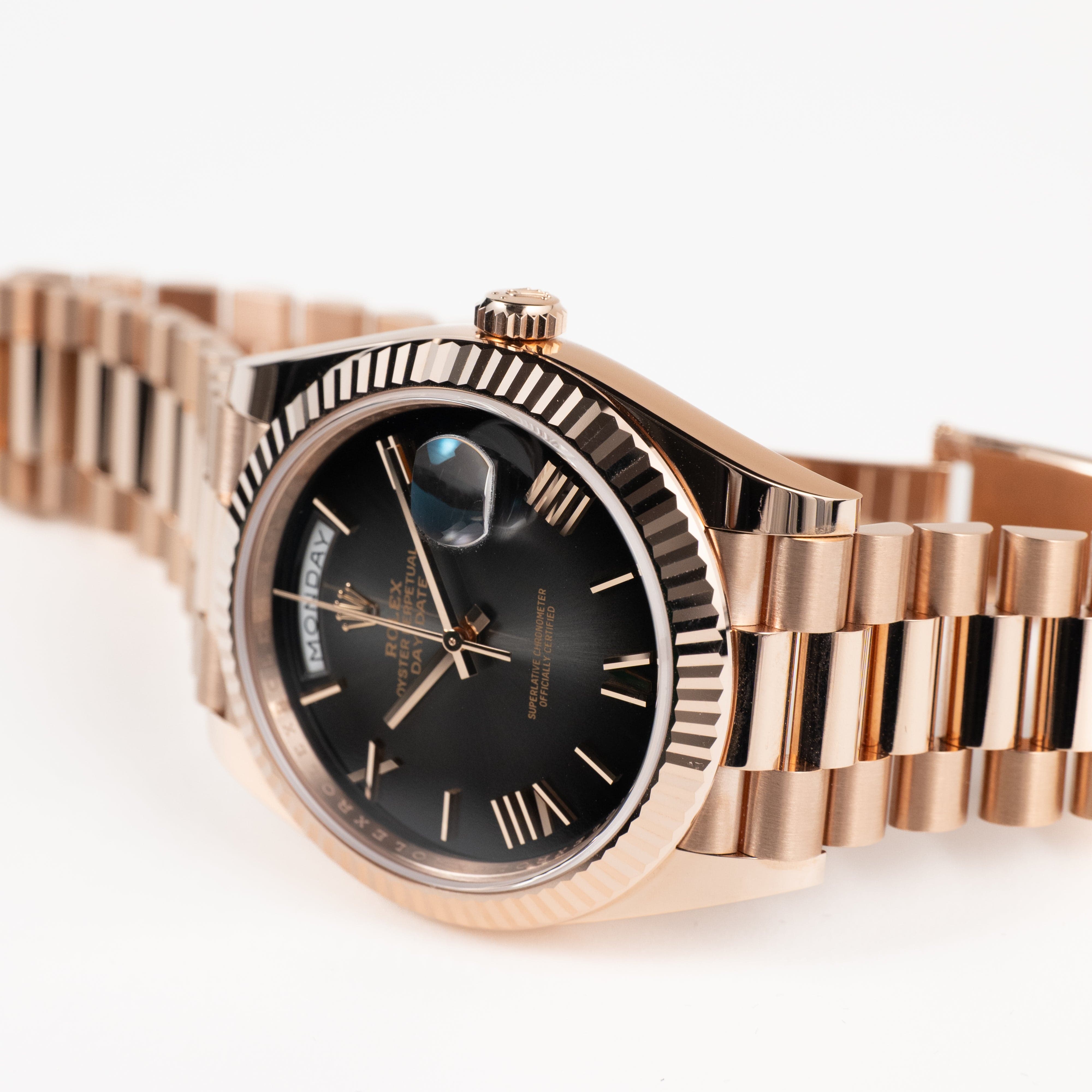 Rolex Day-Date 40 228235 Rose Gold Slate Ombre Dial (2024)
