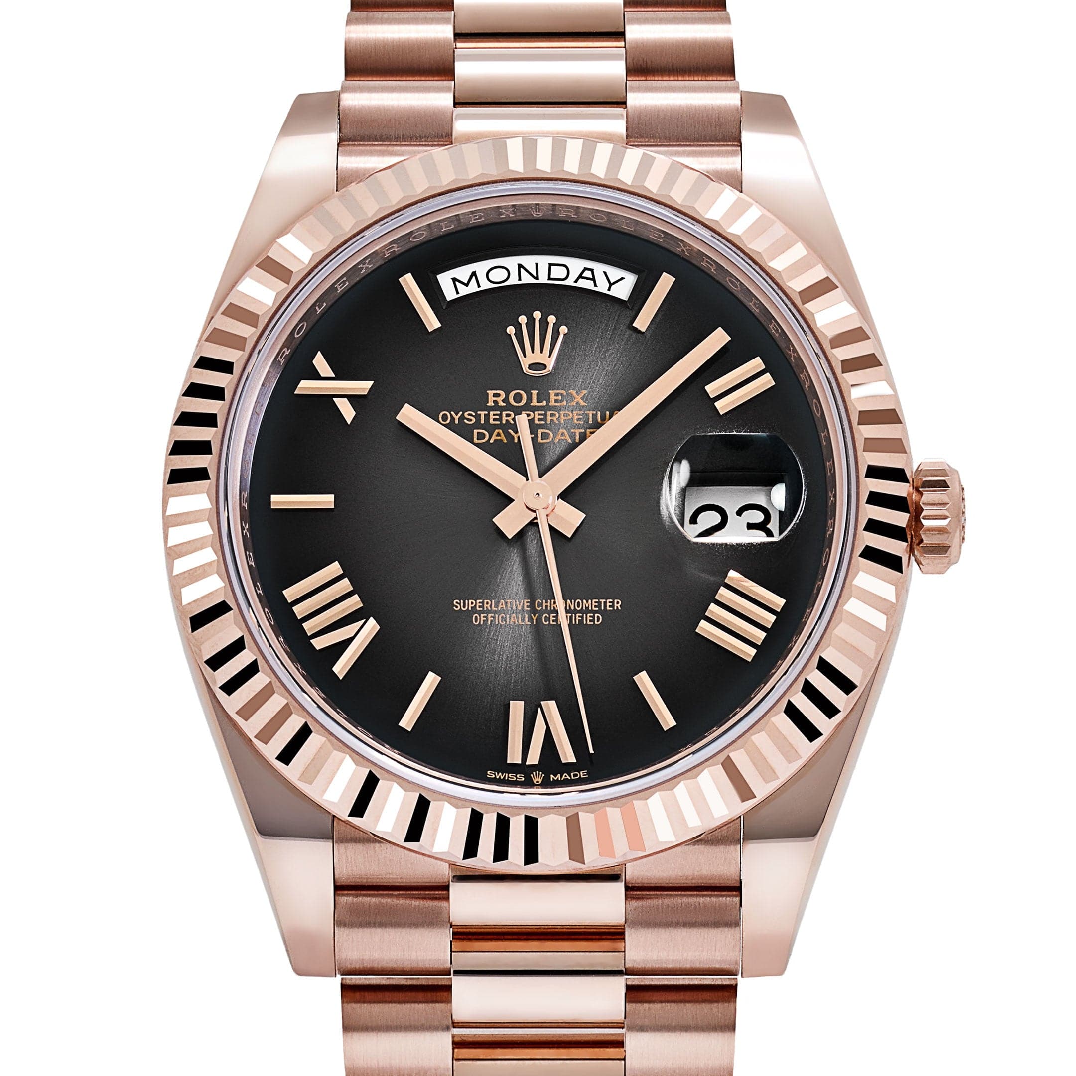 Rolex Day-Date 40 228235 Rose Gold Slate Ombre Dial (2024)