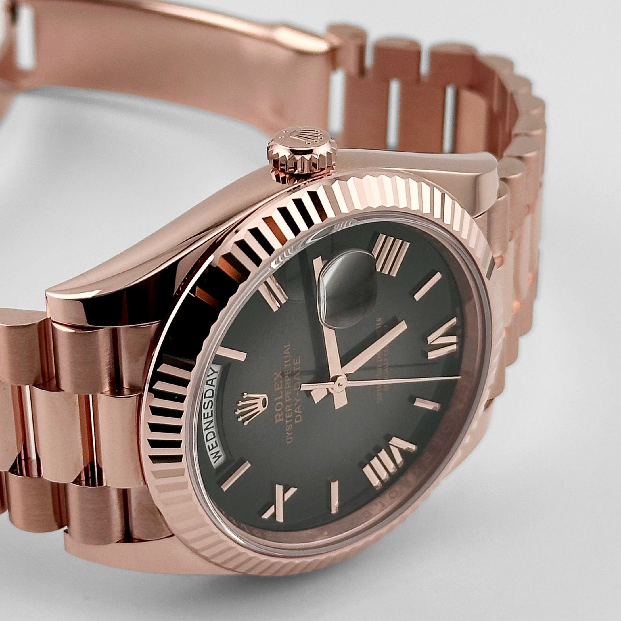 Rolex Day-Date 40 228235 Rose Gold Slate Ombre Dial (2025)