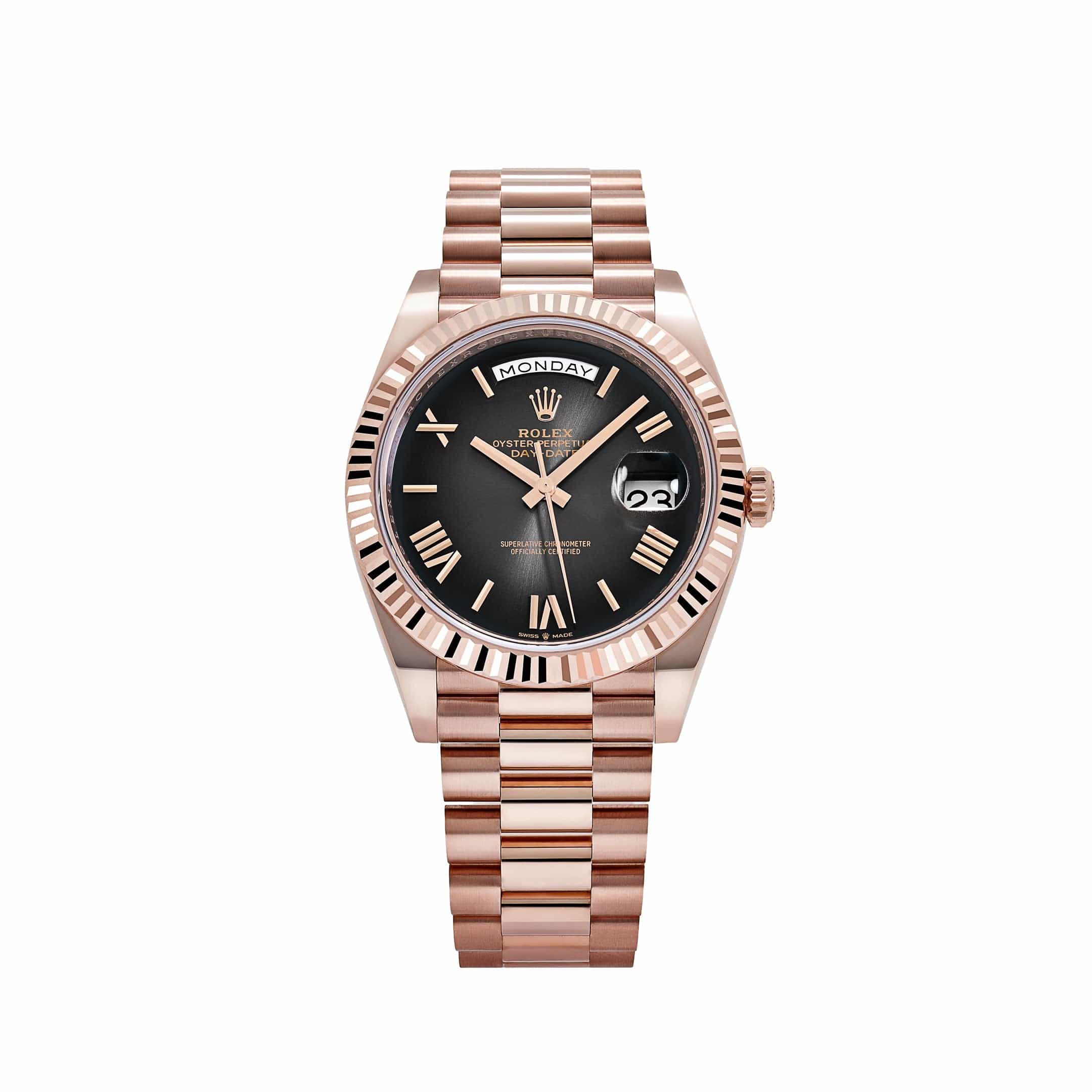 Rolex Day-Date 40 228235 Rose Gold Slate Ombre Dial (2025)