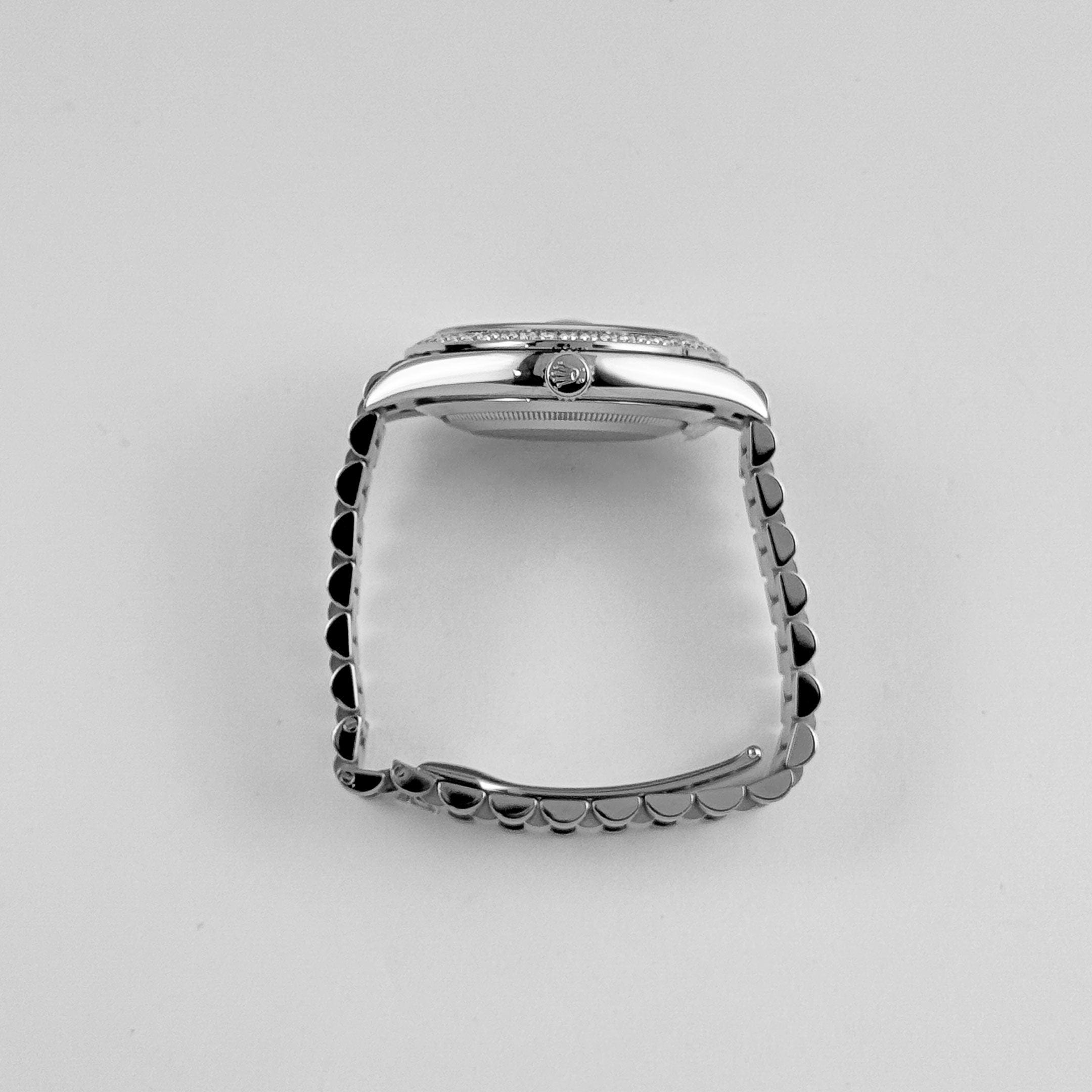 Rolex Day-Date 40 228349RBR White Gold Olive Green Dial Diamond Bezel (2021)