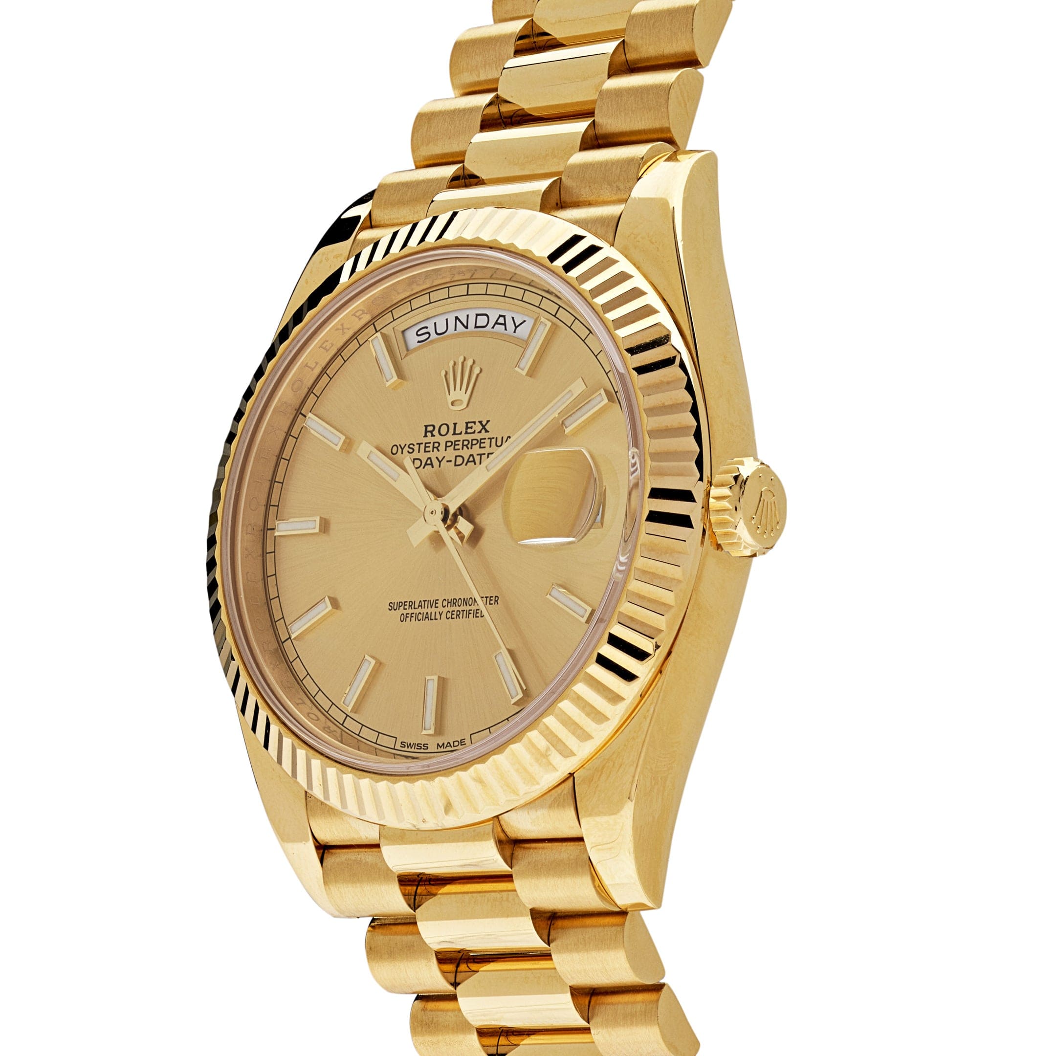 Rolex Day-Date 40 Yellow Gold Champagne Dial 228238