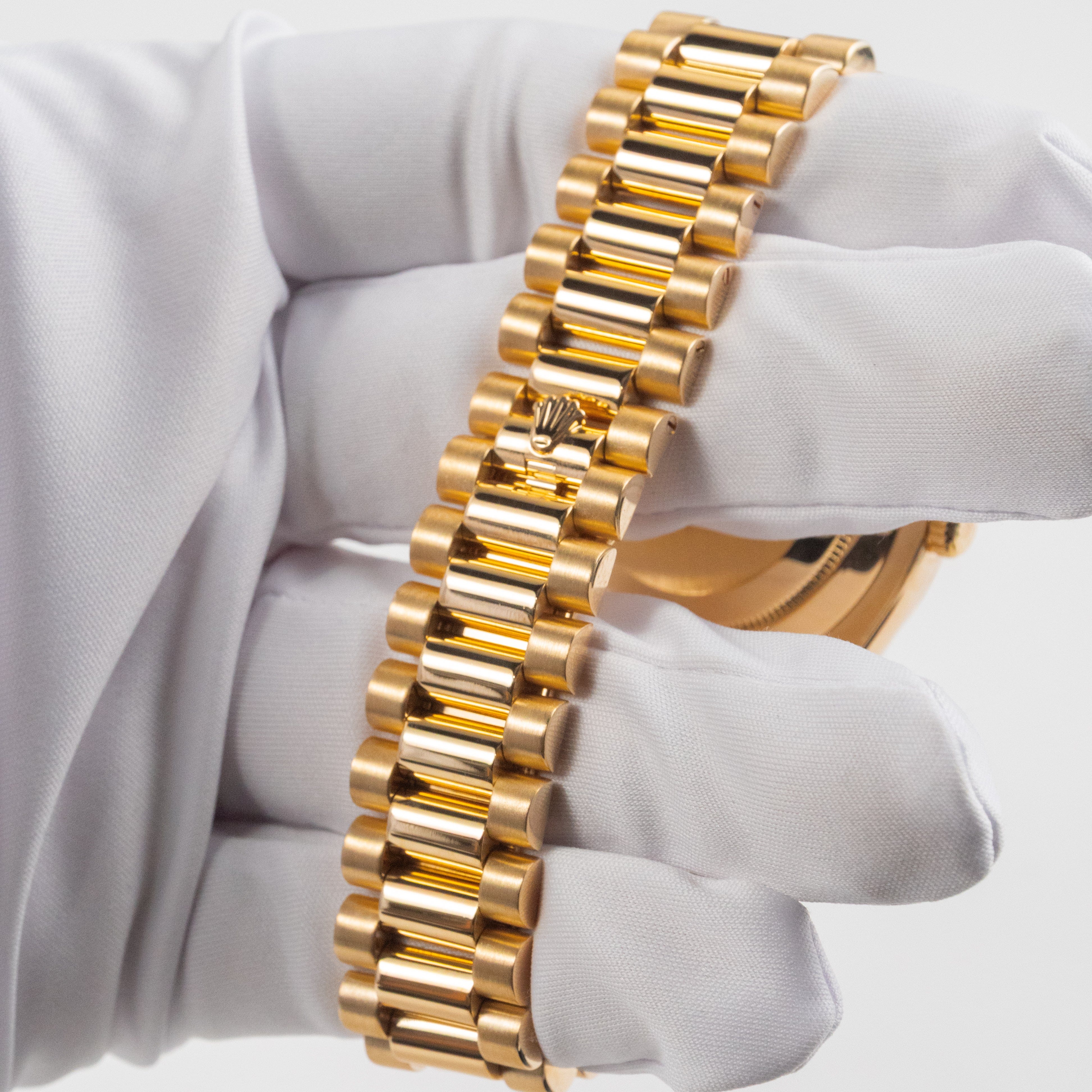 Rolex Day-Date II 218238 Yellow Gold Champagne Diamond Dial