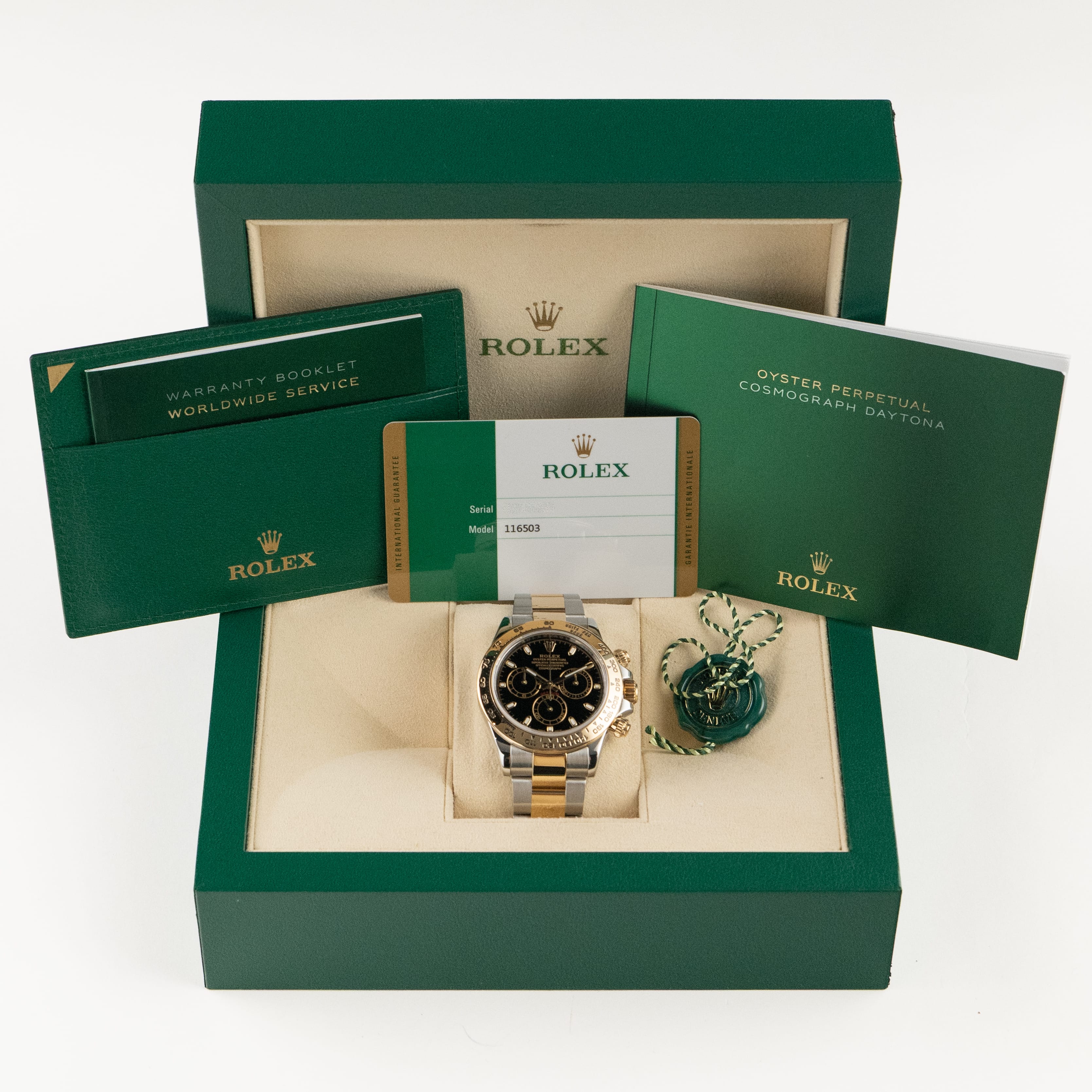 Rolex Daytona 116503 Stainless Steel Yellow Gold Black Dial (2018)