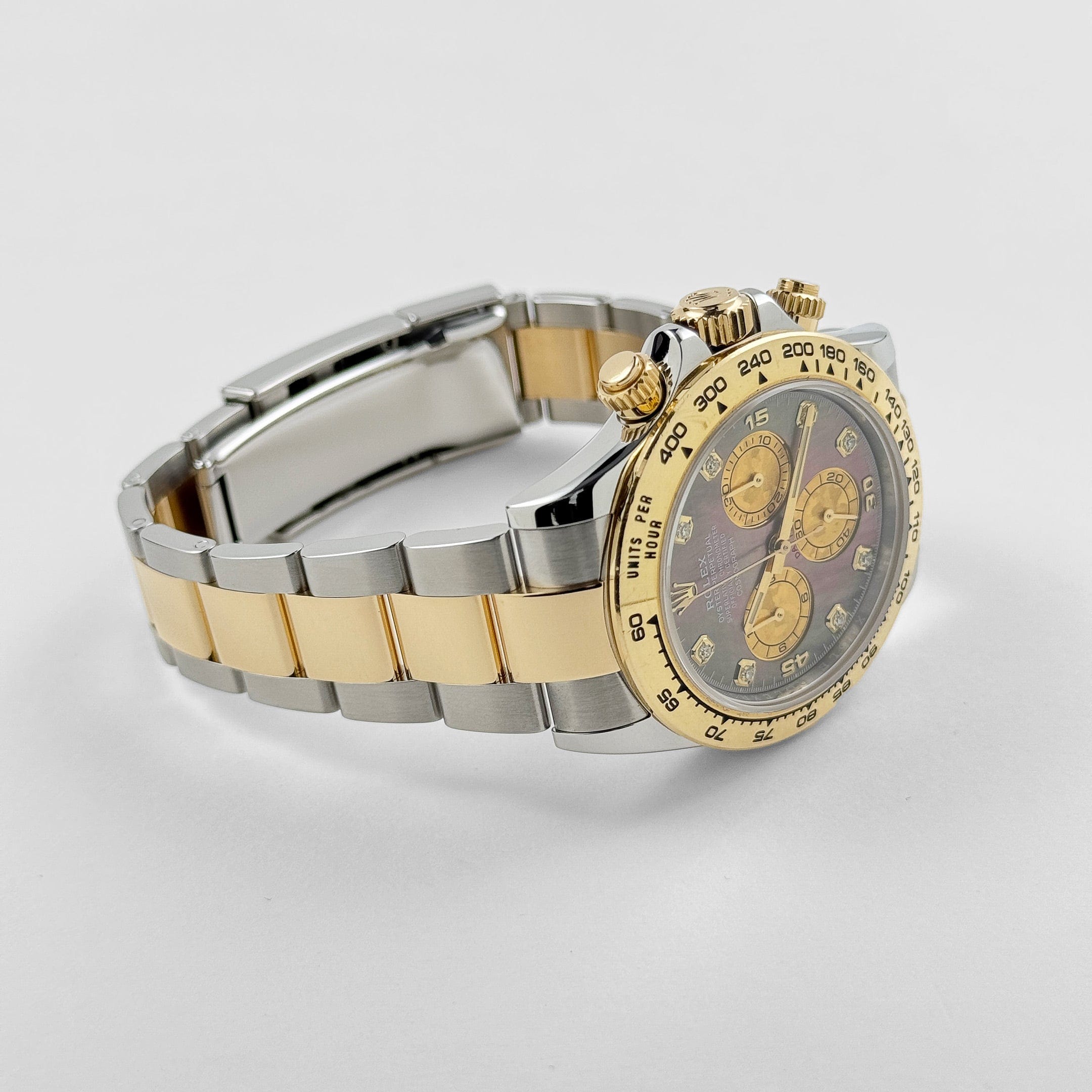 Rolex Daytona 116503 Yellow Gold Stainless Steel Black Mother of Pearl Diamond Dial (2020)