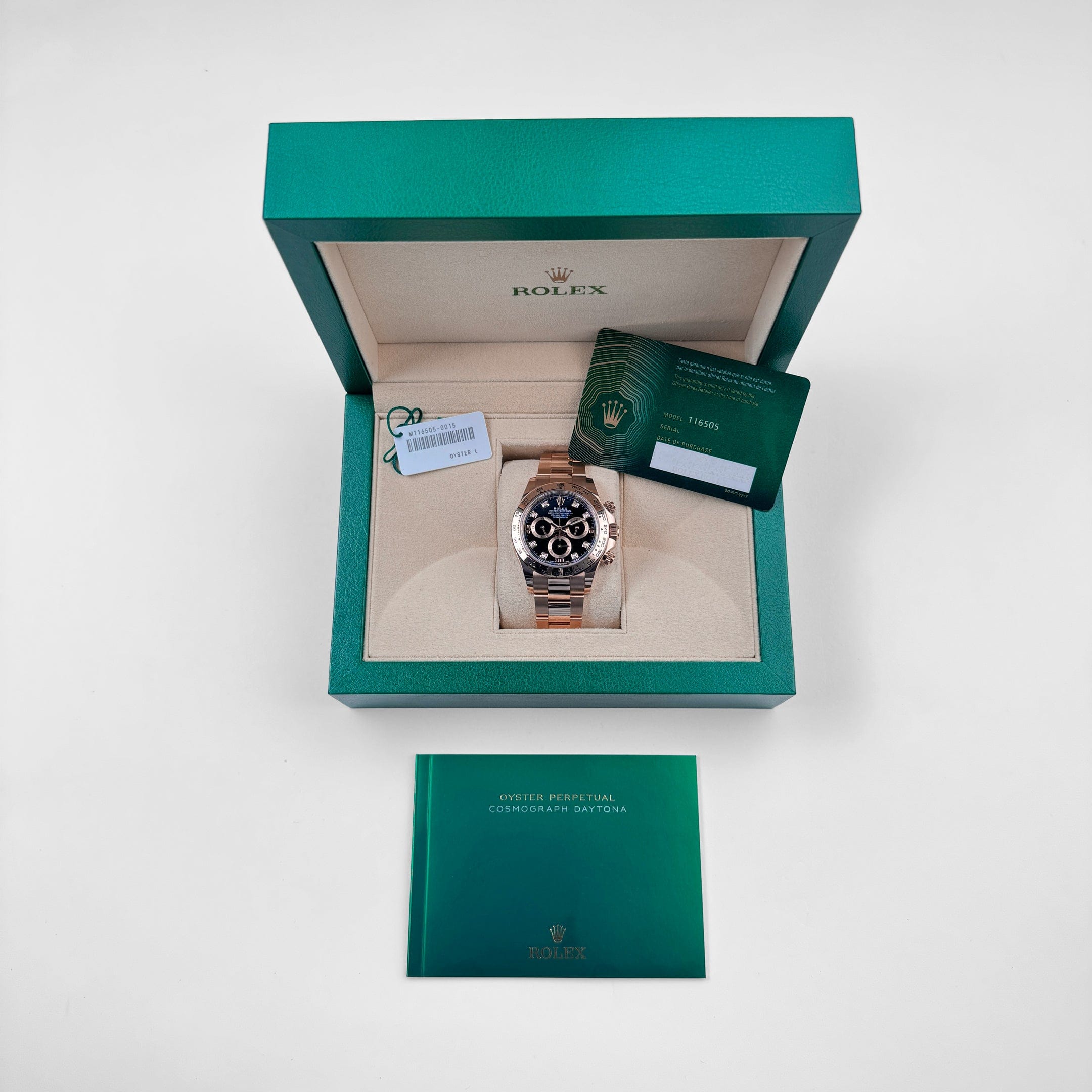 Rolex Daytona 116505 Rose Gold Black Diamond Dial (2022)