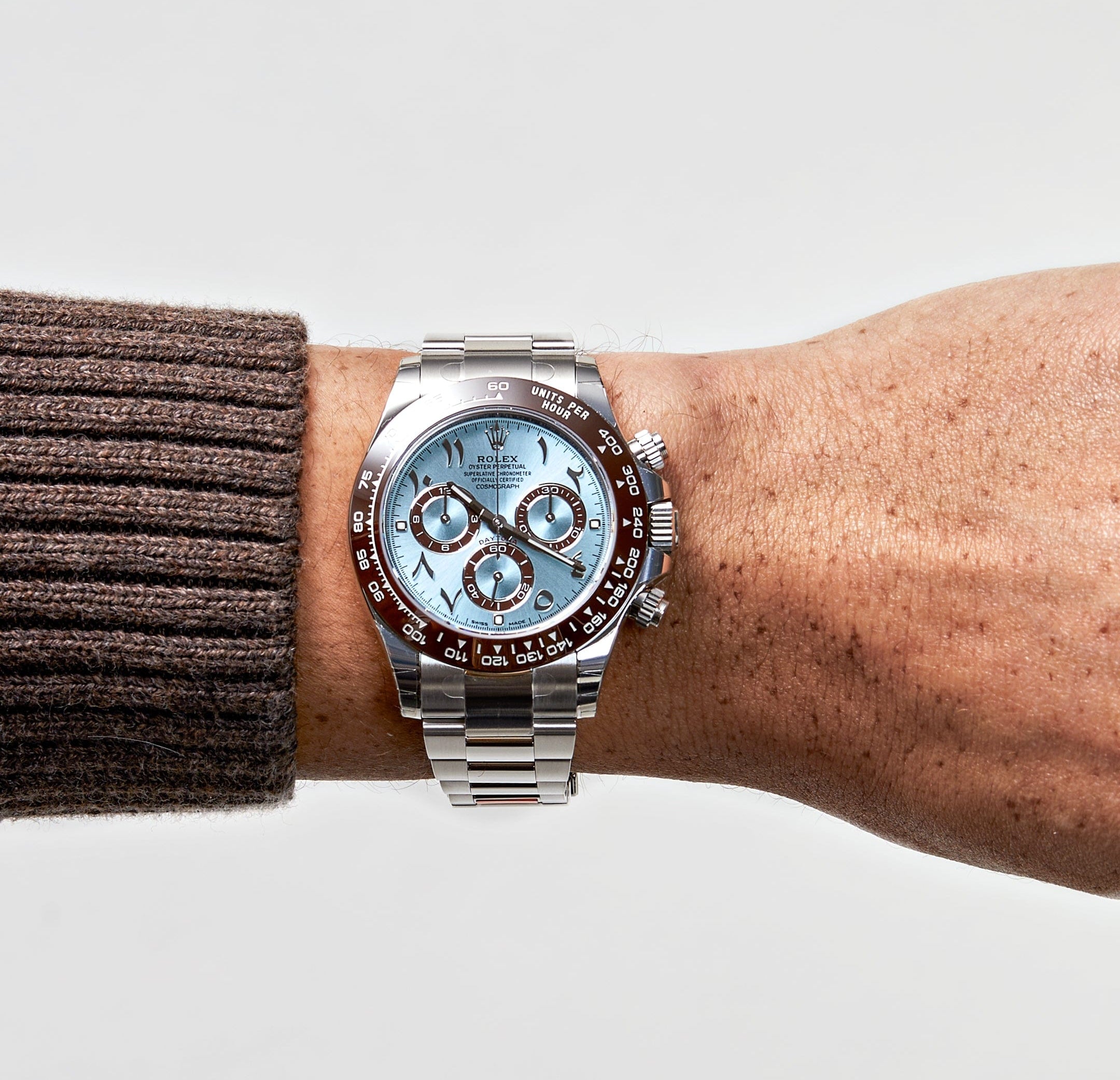 Rolex Daytona 116506 Platinum Ice Blue Arabic Dial