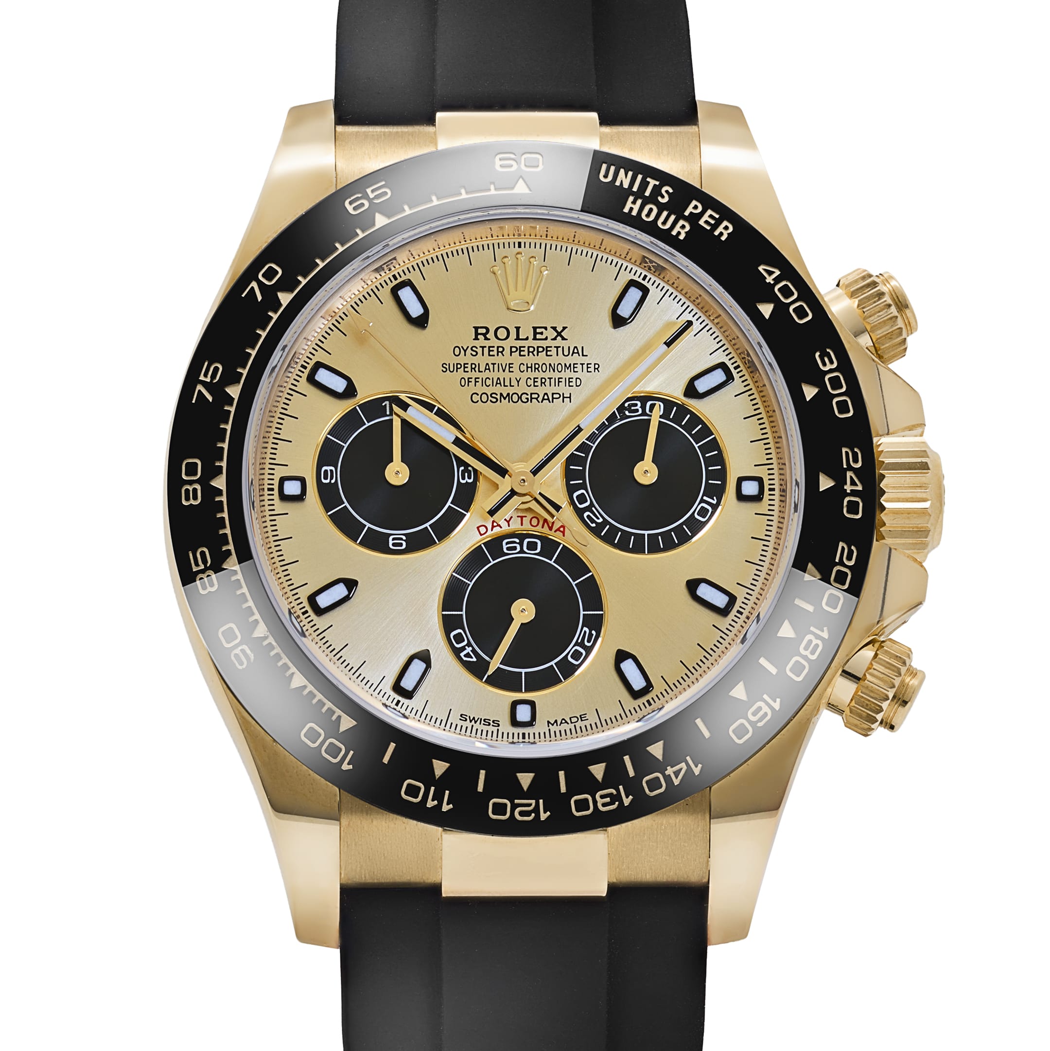 Rolex Daytona 116518LN 'Pikachu' Yellow Gold Champagne Black Dial (2020)