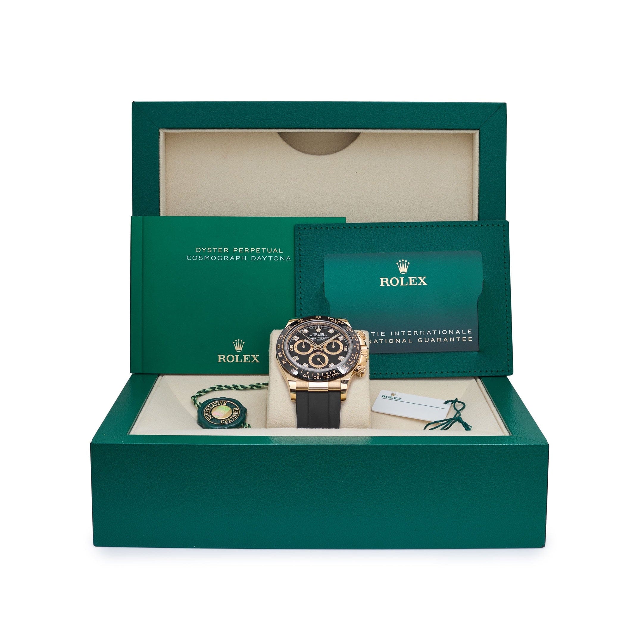 Rolex Daytona 116518LN Yellow Gold Black Diamond Dial