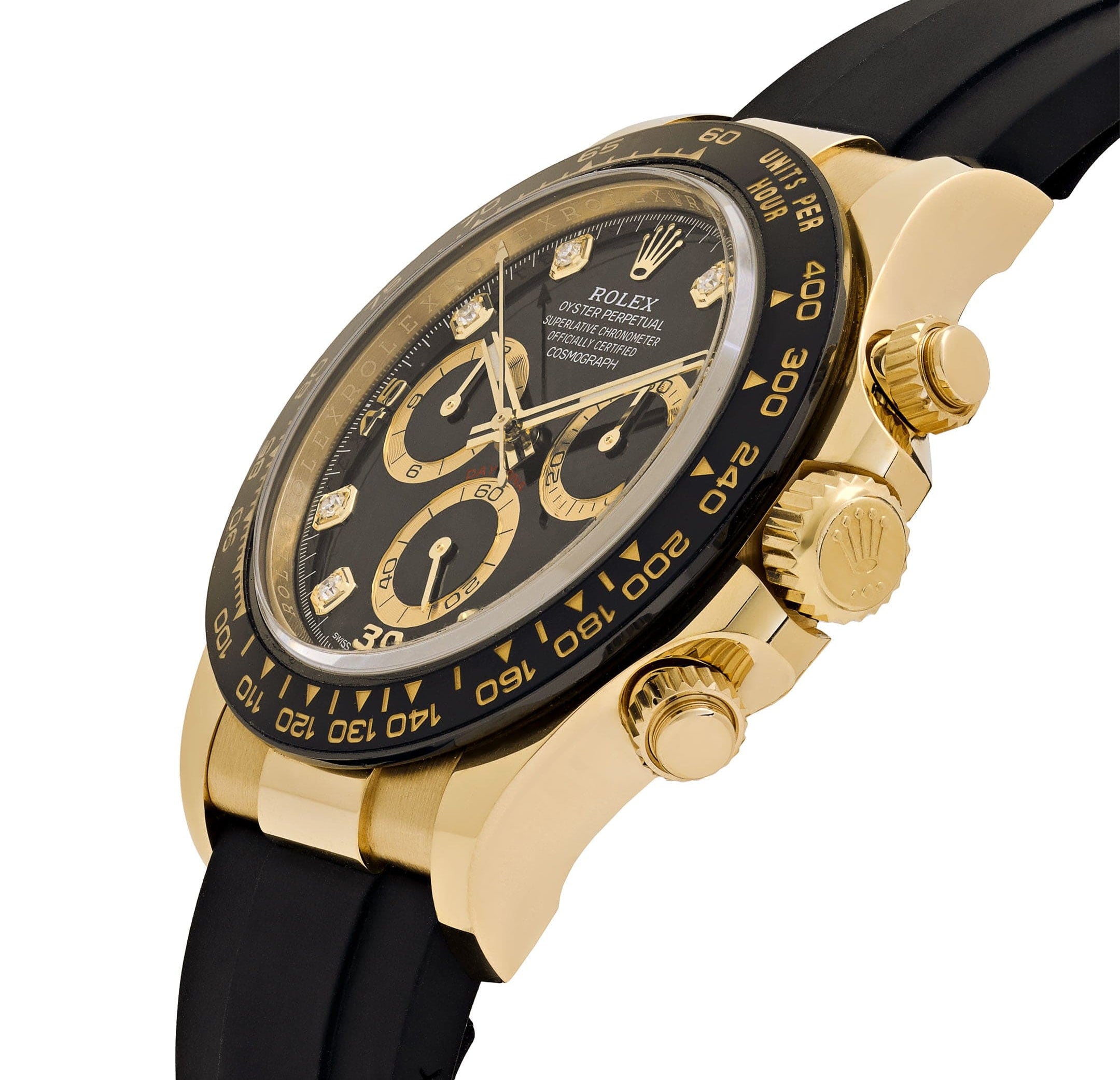 Rolex Daytona 116518LN Yellow Gold Black Diamond Dial