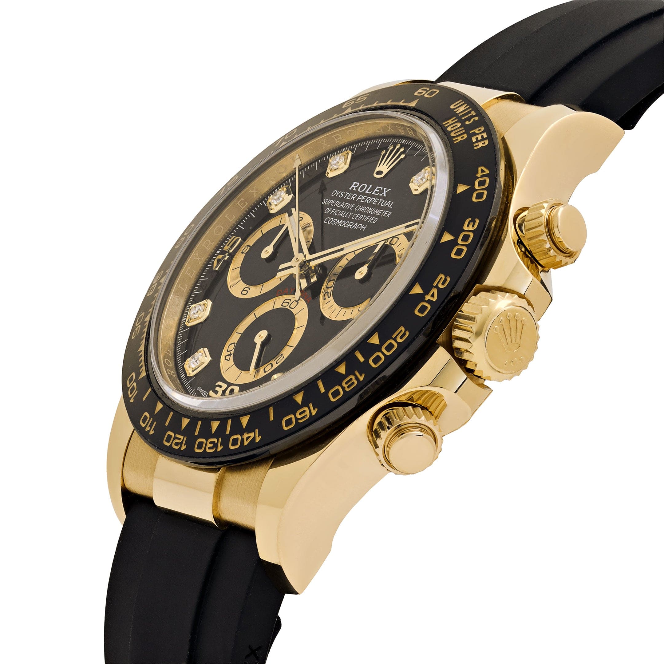 Rolex Daytona 116518LN Yellow Gold Black Diamond Dial
