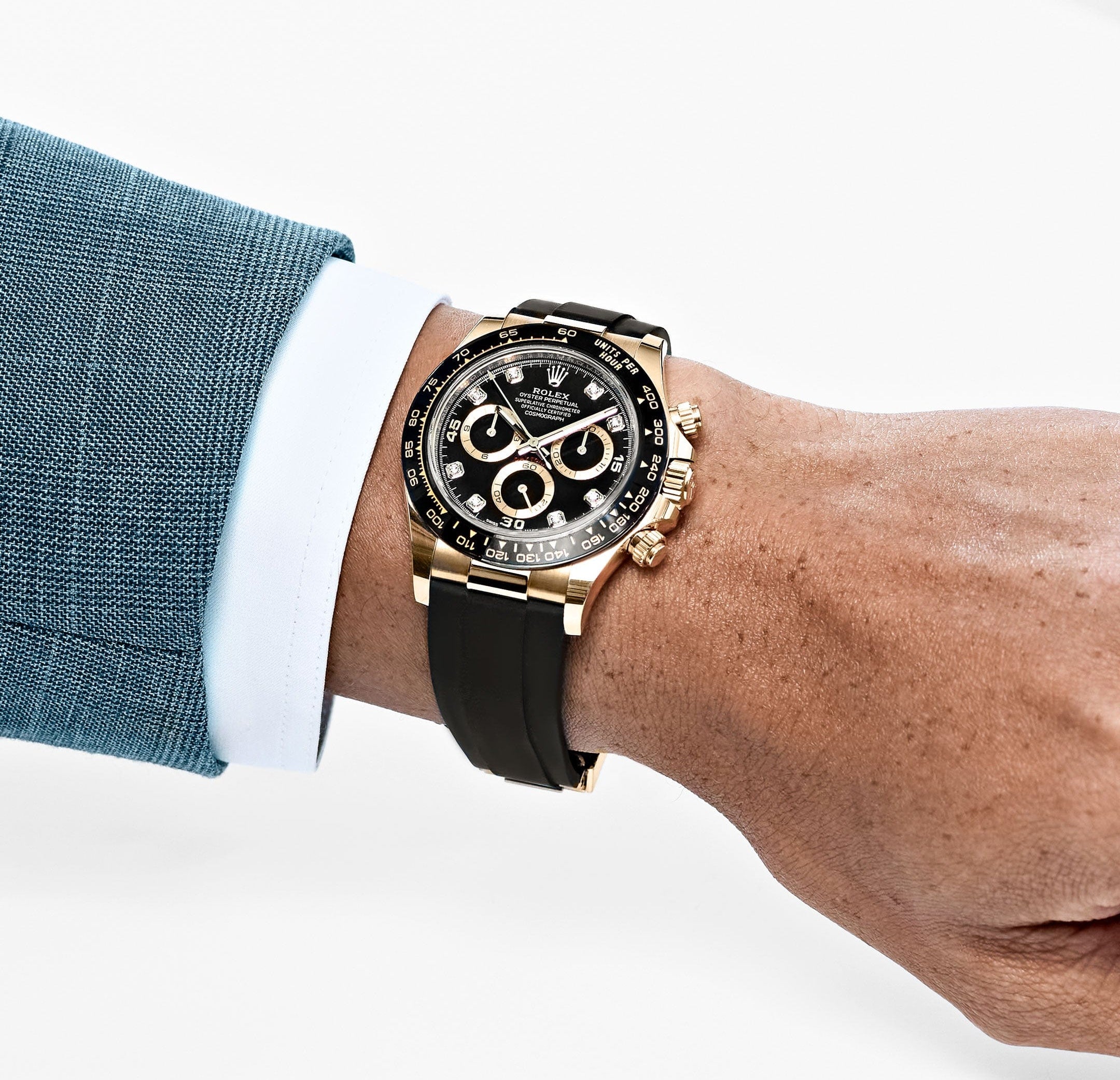 Rolex Daytona 116518LN Yellow Gold Black Diamond Dial