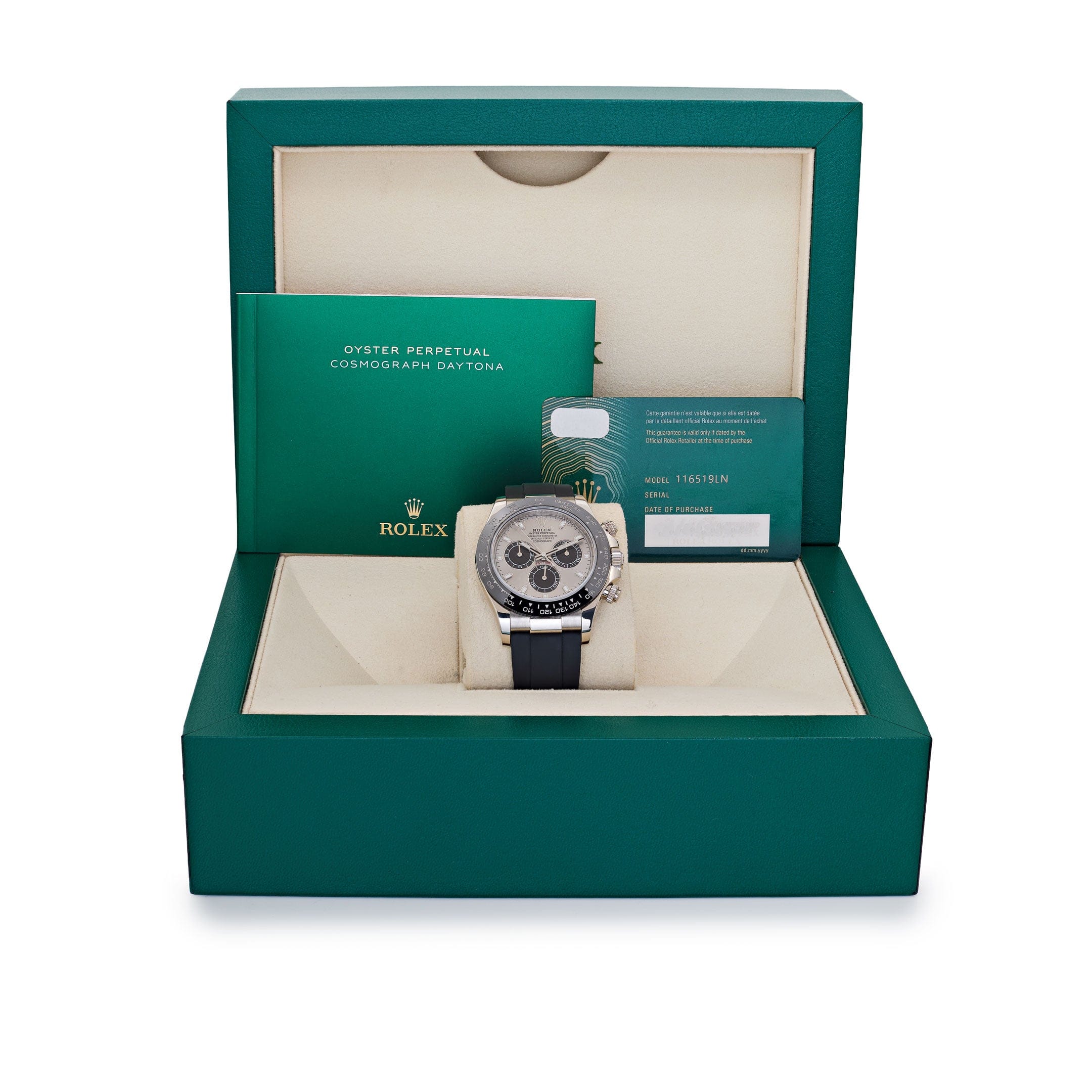 Rolex Daytona 116519LN 'Ghost' White Gold Steel and Bright Black Dial (2021)