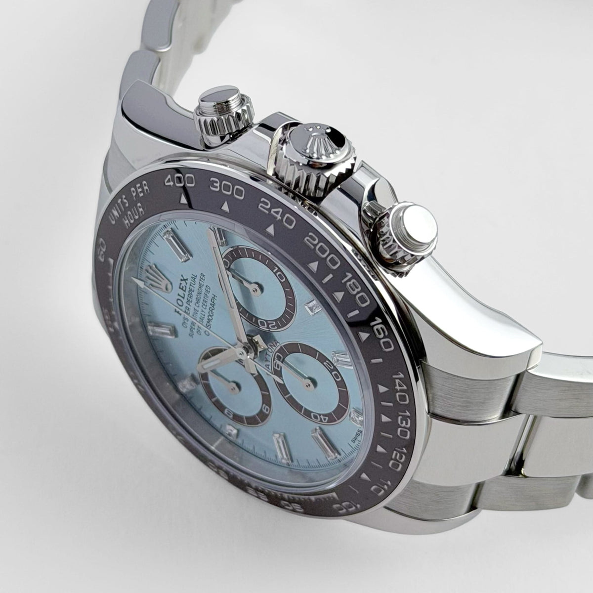 Rolex Daytona 126506 Platinum Ice Blue Diamond Baguette Dial (2024)