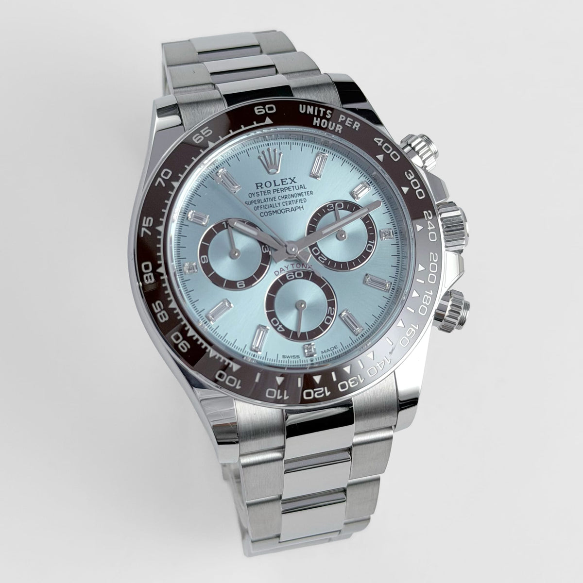 Rolex Daytona 126506 Platinum Ice Blue Diamond Baguette Dial (2026)