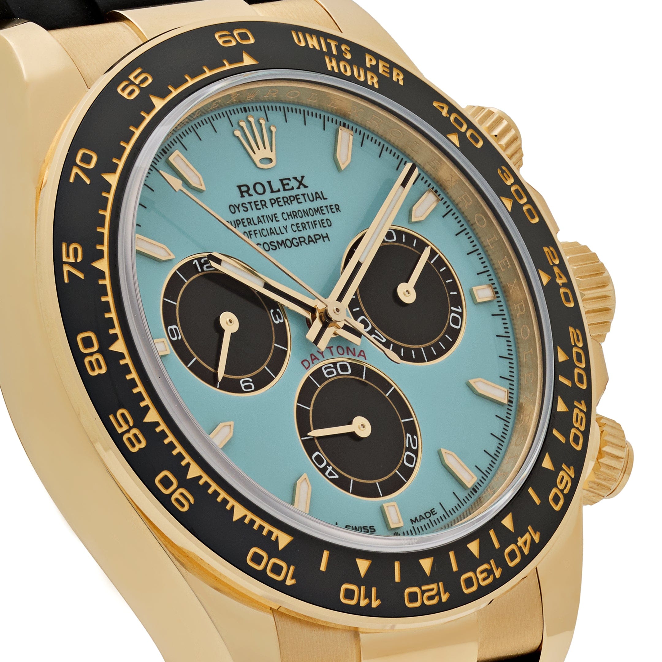 Rolex Daytona 126518LN Yellow Gold Turquoise Dial Oysterflex (2025)