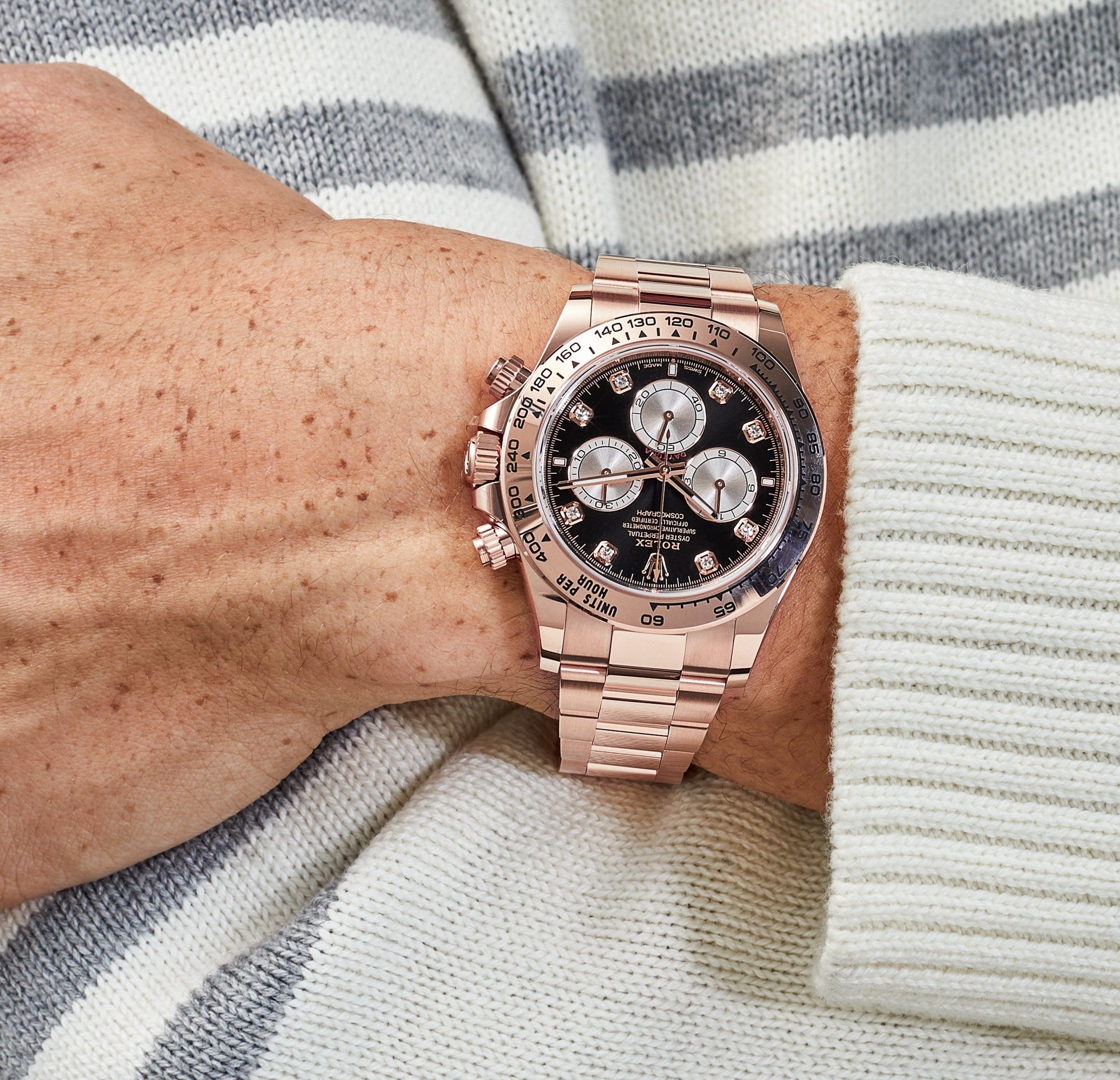 Rolex Daytona Cosmograph 126505 Rose Gold Black Diamond Dial (2023)