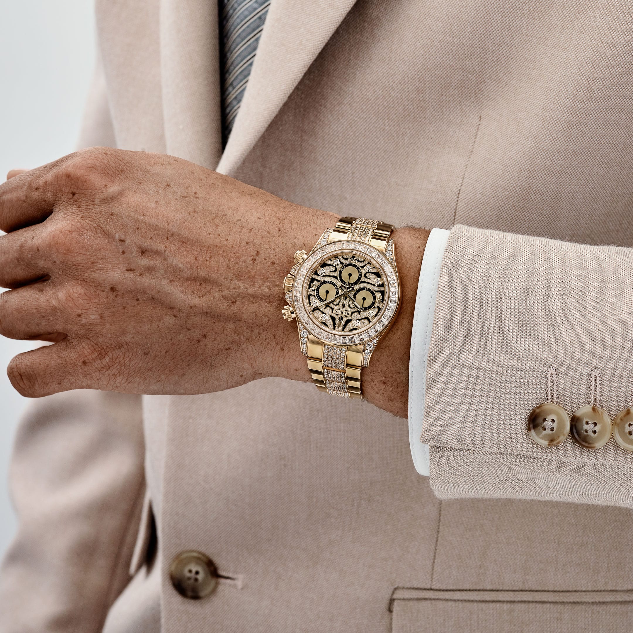 Rolex Daytona 'Eye of the Tiger' 116598TBR Yellow Gold Diamond Accents (2022)