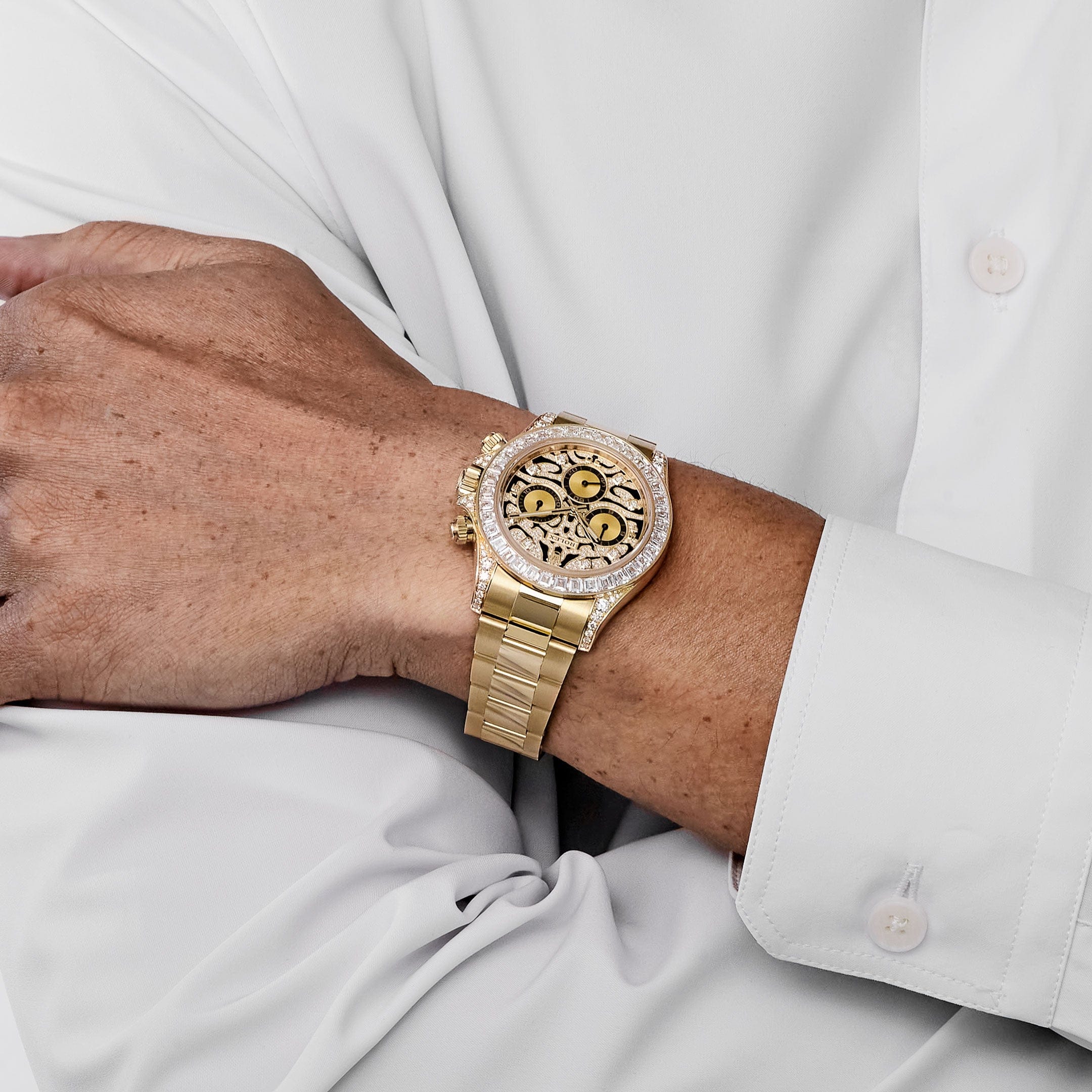 Rolex Daytona 'Eye of the Tiger' 116598TBR Yellow Gold Diamond Accents (2024)