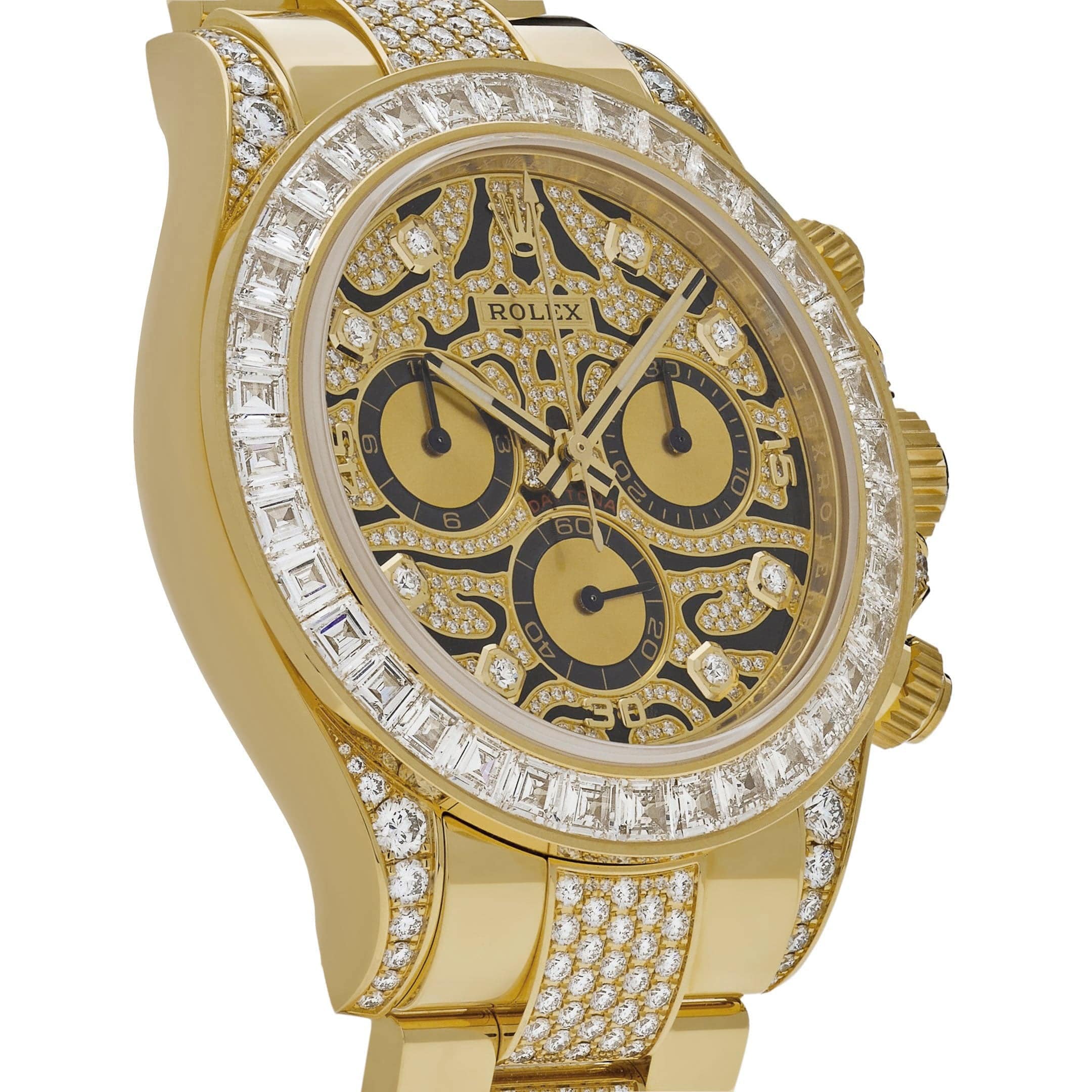 Rolex Daytona 'Eye of the Tiger' 116598TBR Yellow Gold Diamond Accents