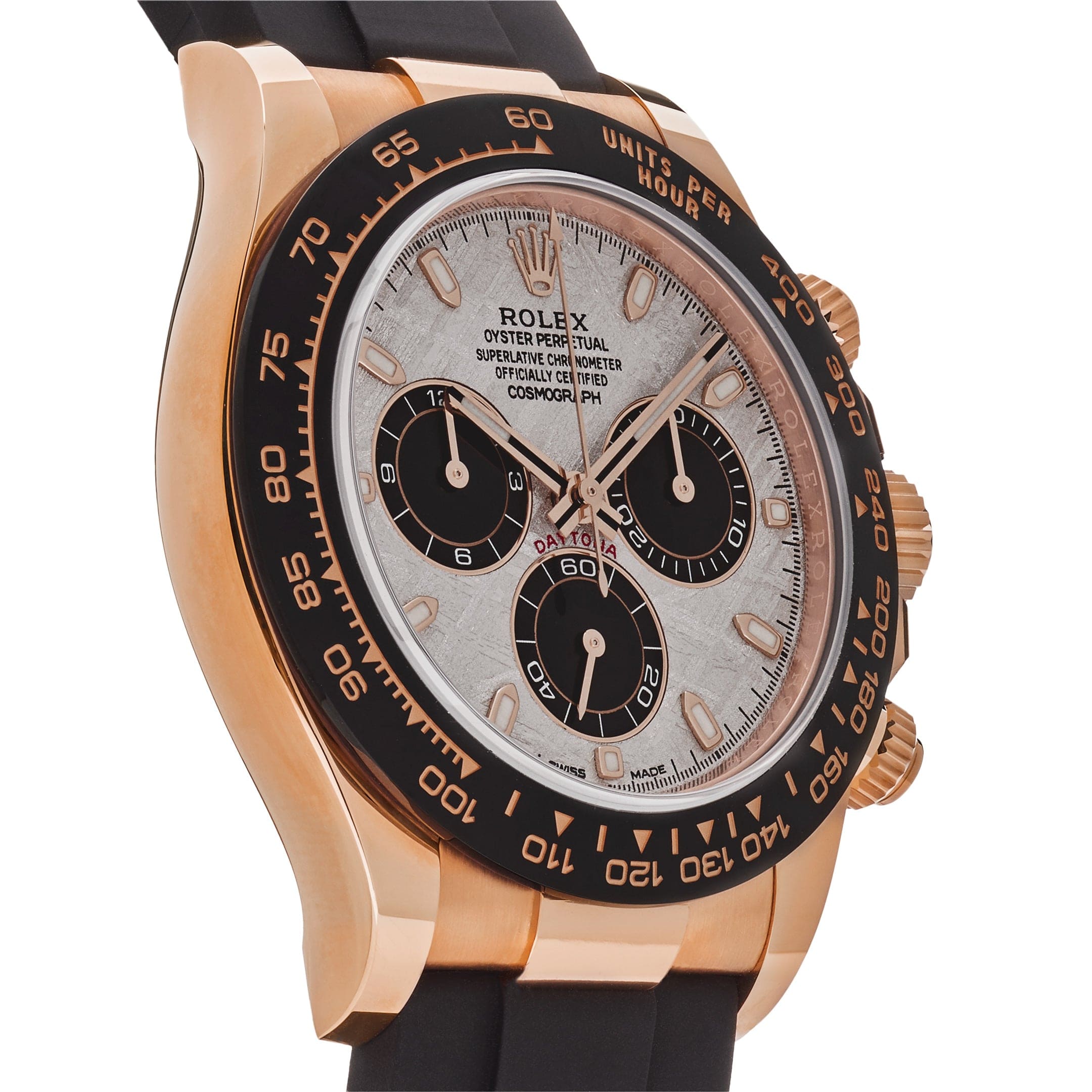 Luxury Watch Rolex Daytona Rose Gold Meteorite Dial 116515LN Wrist Aficionado
