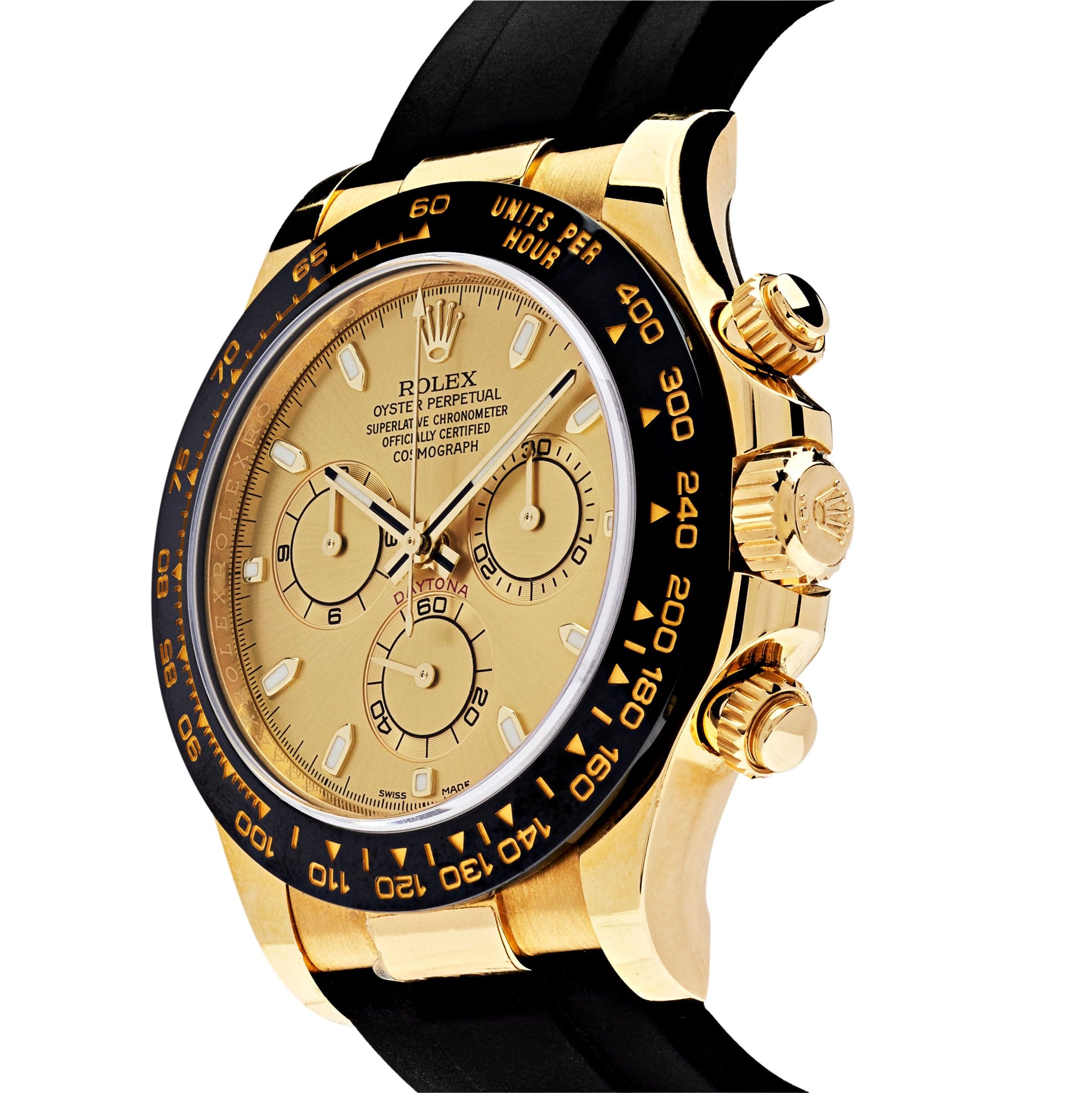 Luxury Watch Rolex Daytona Yellow Gold Champagne Dial 116518LN (2018) Wrist Aficionado