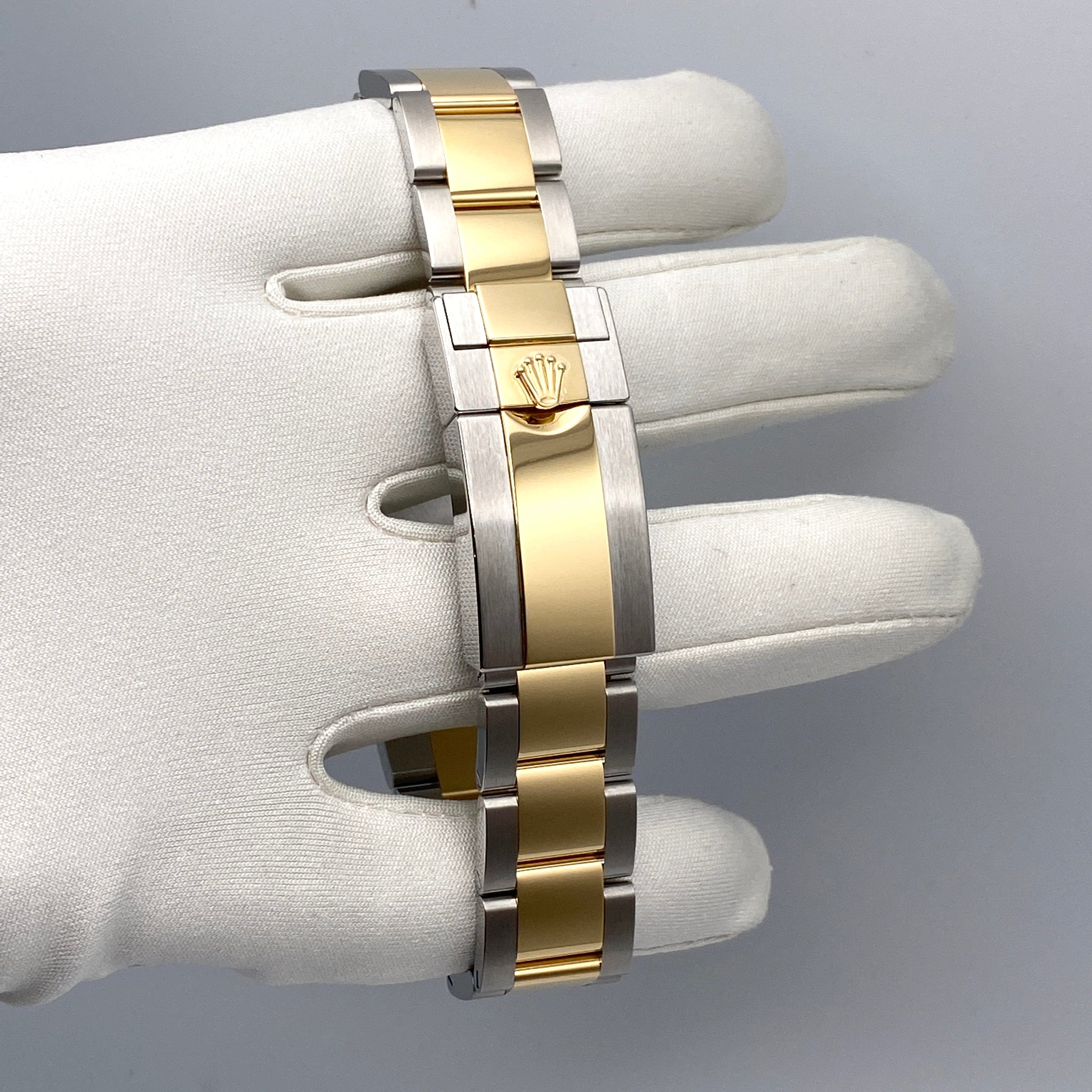 Luxury Watch Rolex Daytona Yellow Gold & Stainless Steel Mother of Pearl Dial 116503 Wrist Aficionado