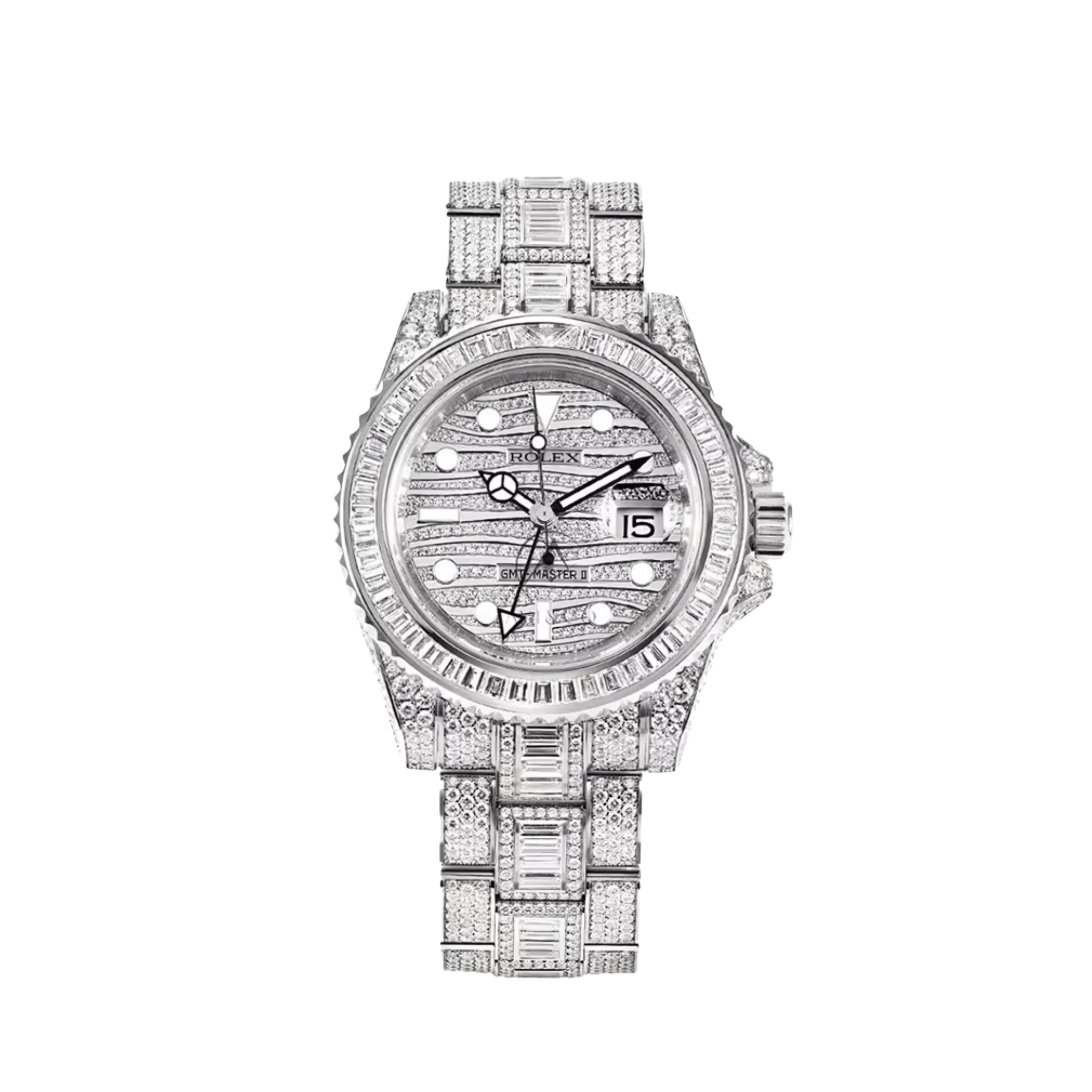 Rolex GMT-Master II 116769TBR-001 White Gold Diamond Set