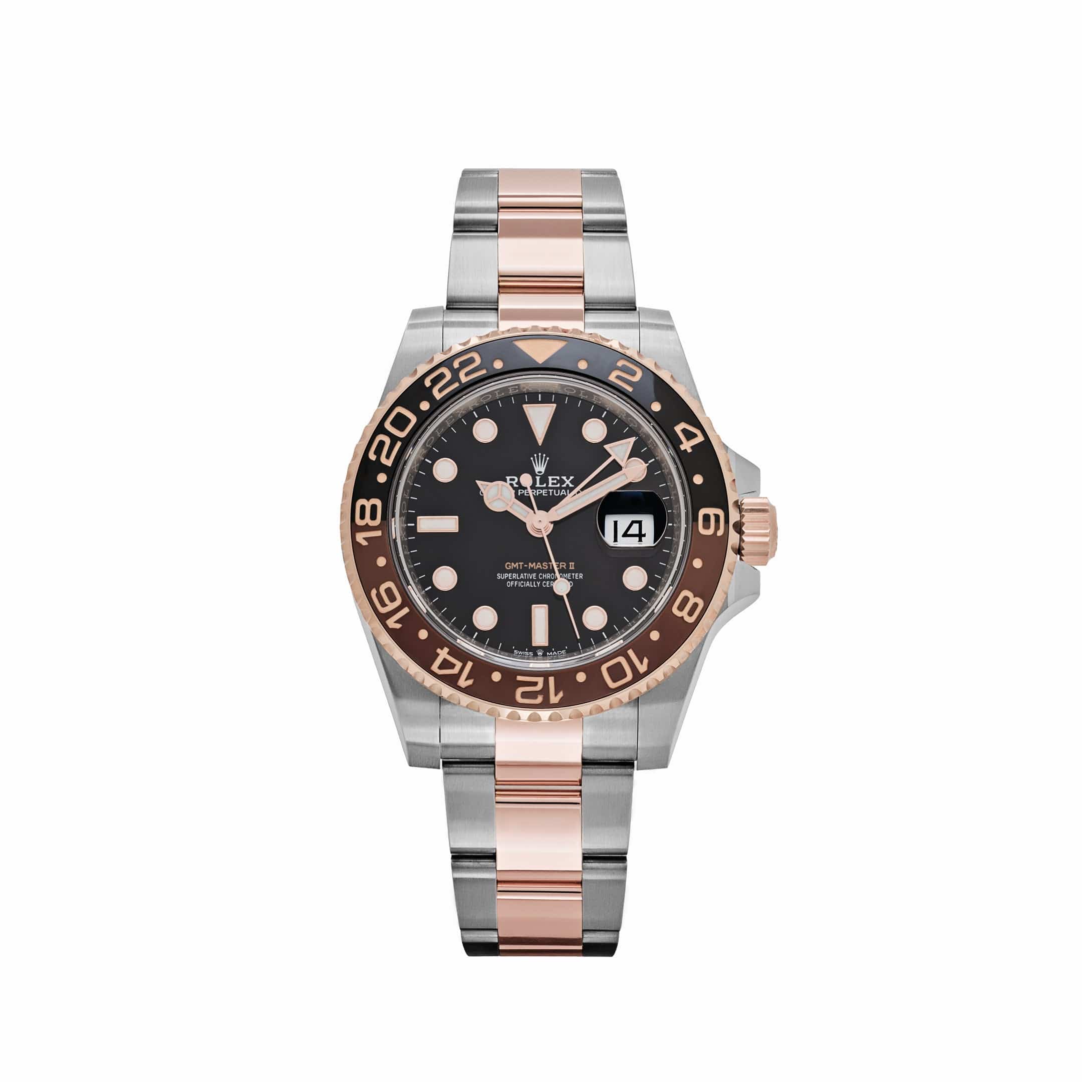 Rolex GMT-Master II 126711CHNR 'Root Beer' Rose Gold Stainless Black Dial (2020)