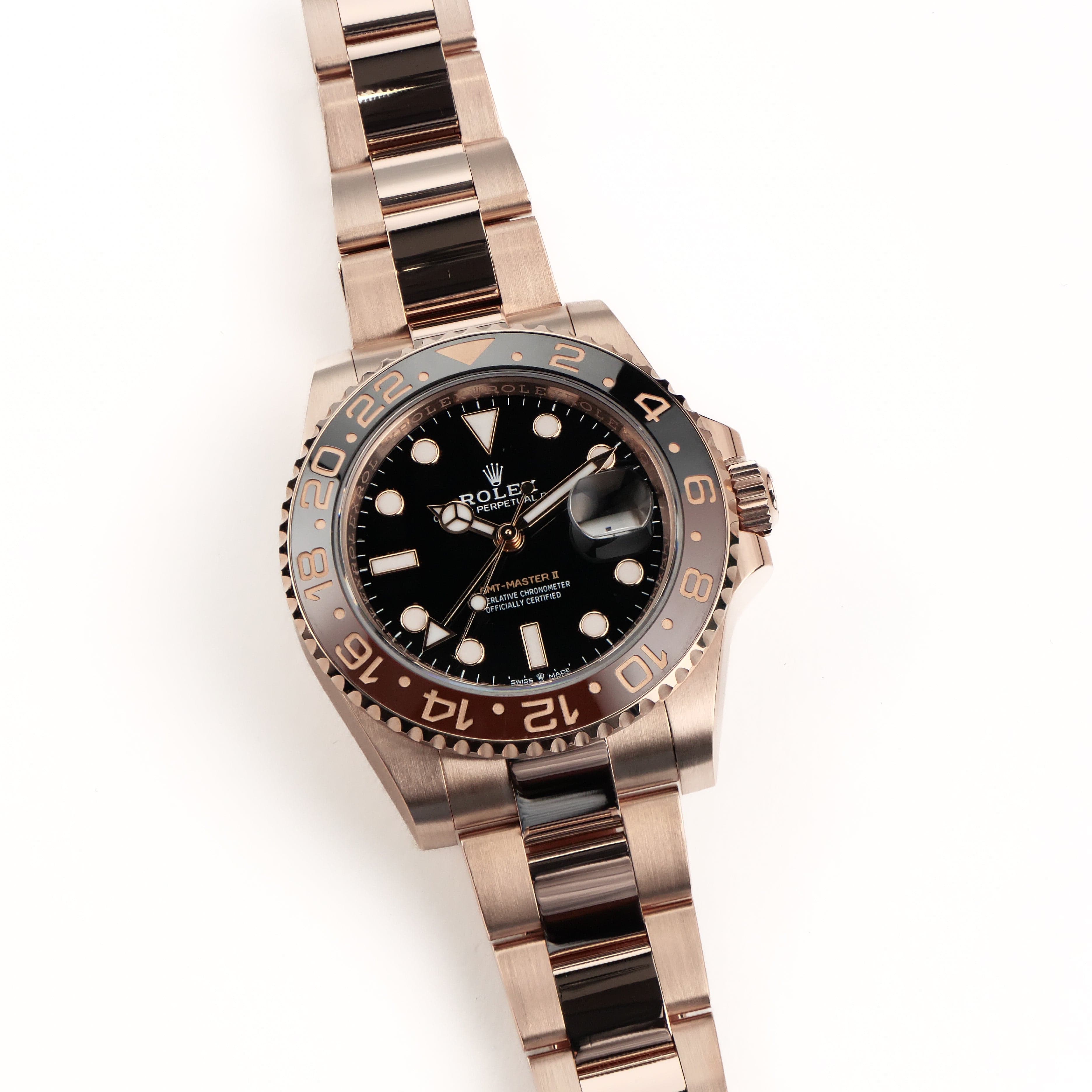 Rolex GMT-Master II 126715CHNR 'Root Beer' Rose Gold Black Dial (2023)