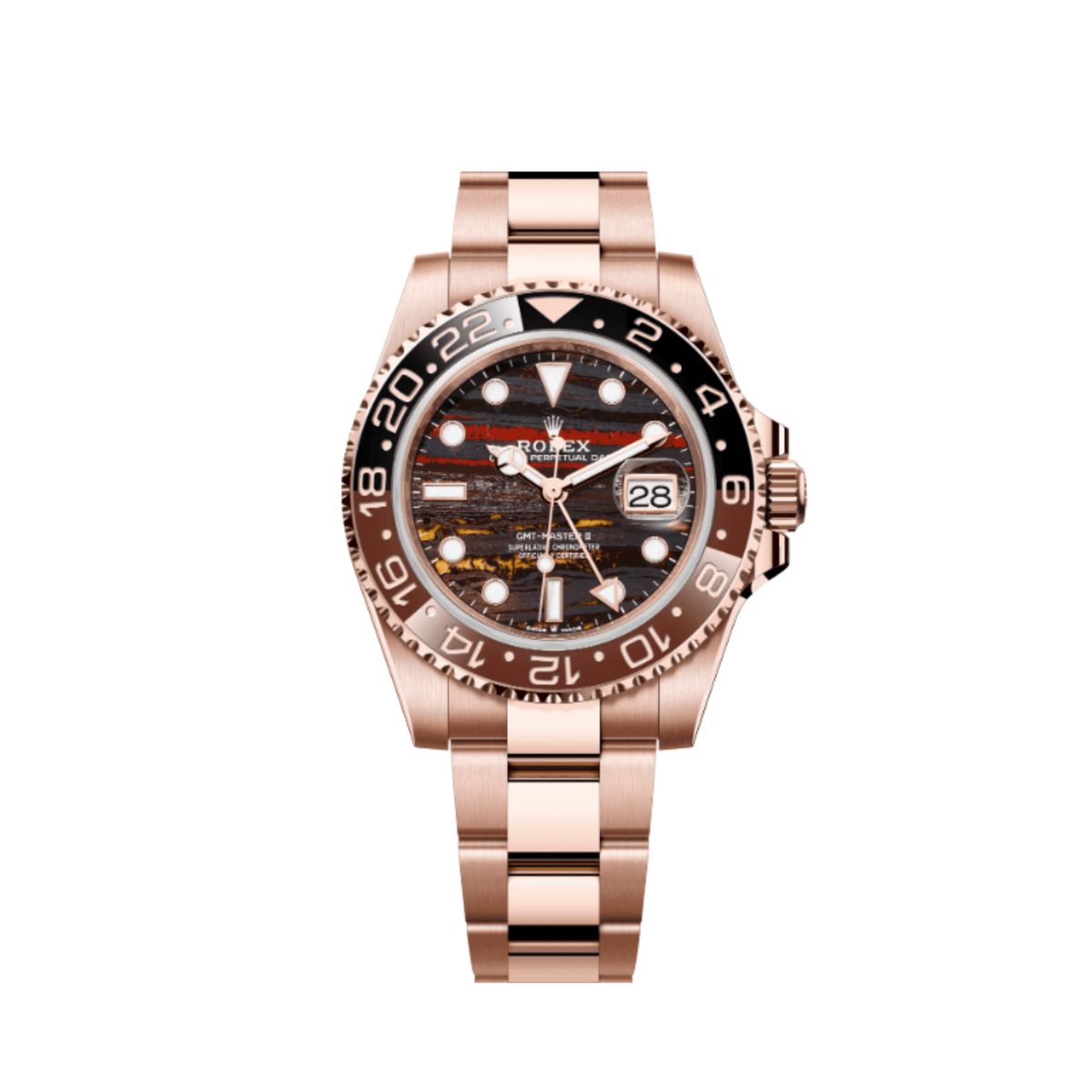 Gmt Two Tone Rose Gold Rolex GMT-Master II Root Beer 126711CHNR