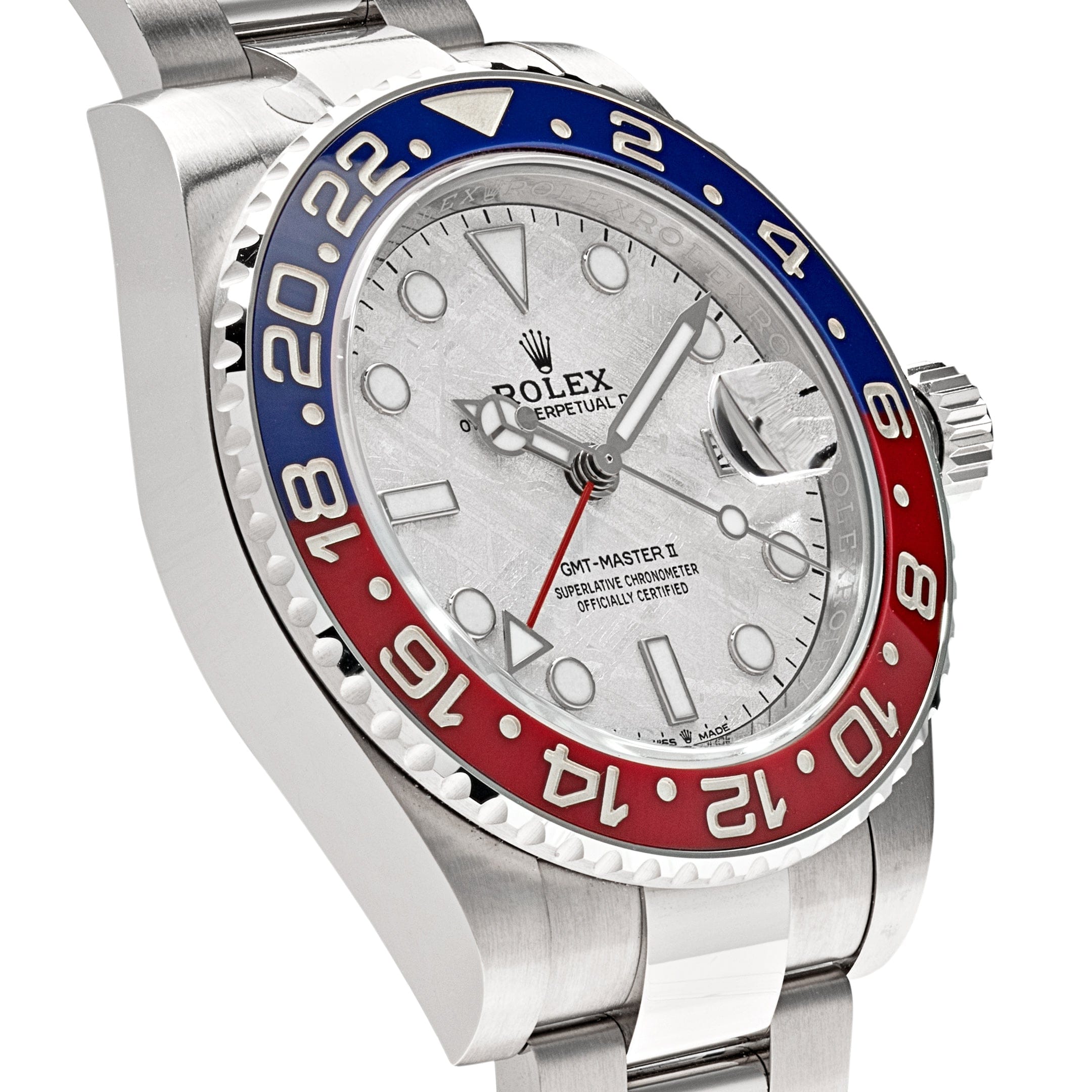 Rolex GMT Master II 126719BLRO 'Pepsi' White Gold Meteorite Dial