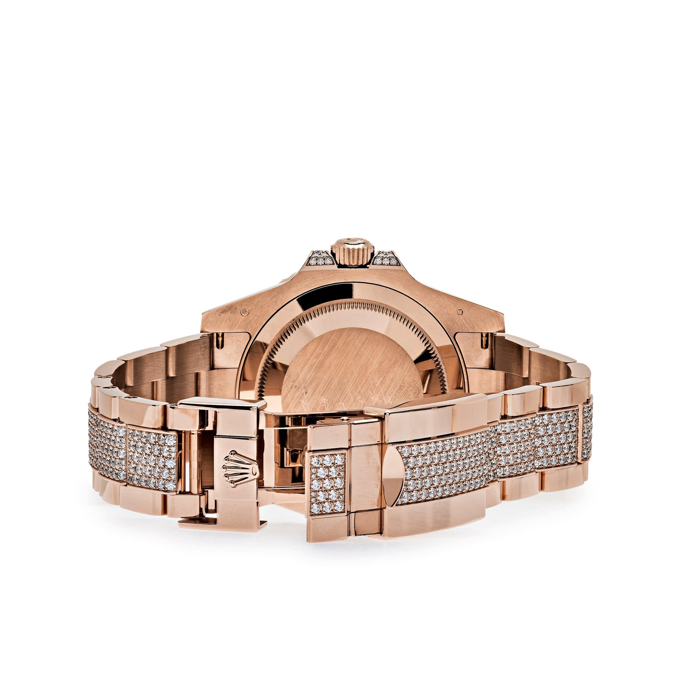 Watches Rolex GMT Master II Rose Gold Sapphire & Rubies Diamond Pave 126755SARU wrist aficionado