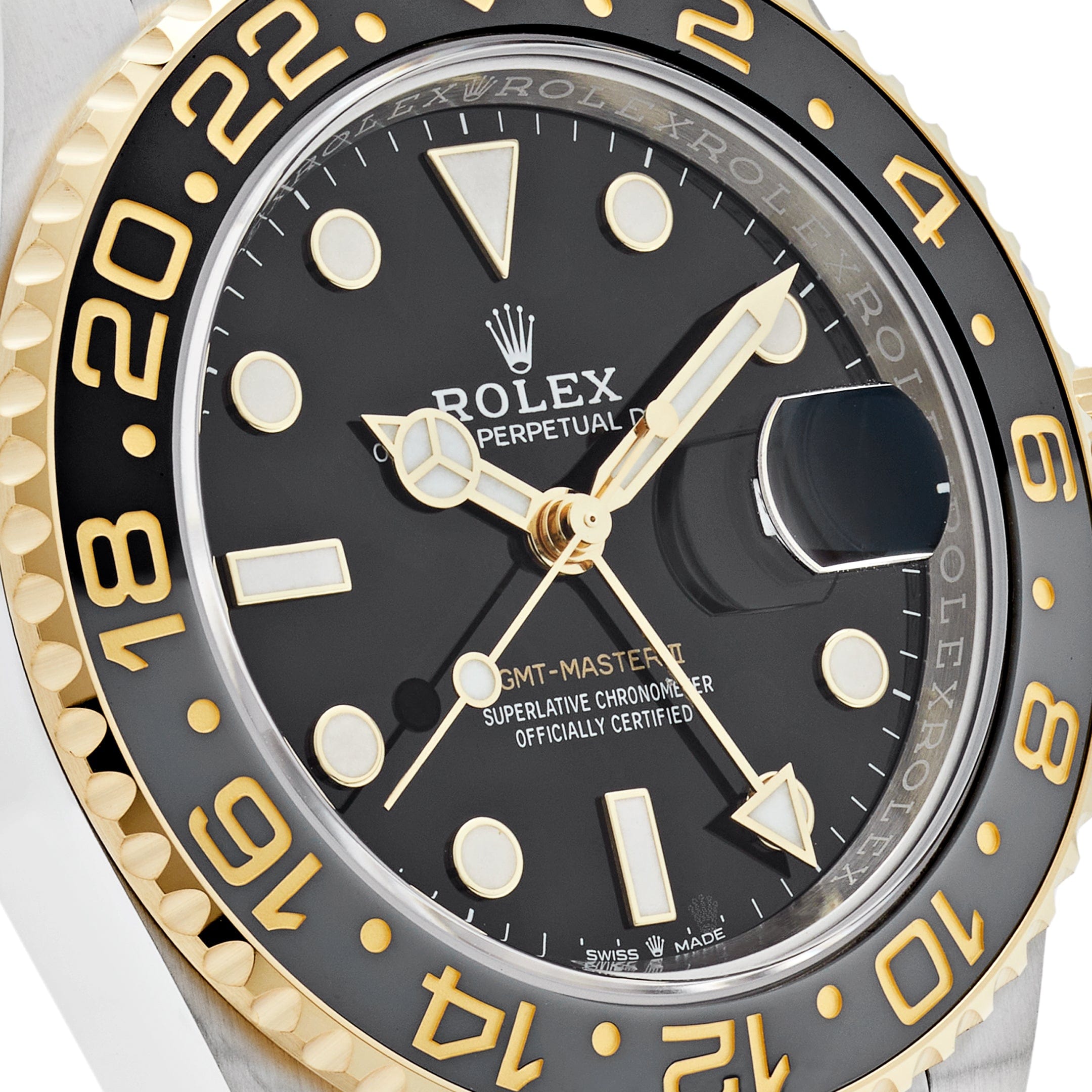Rolex GMT-Master II Steel and Yellow Gold Black Dial Jubilee 126713GRNR Wrist Aficionado
