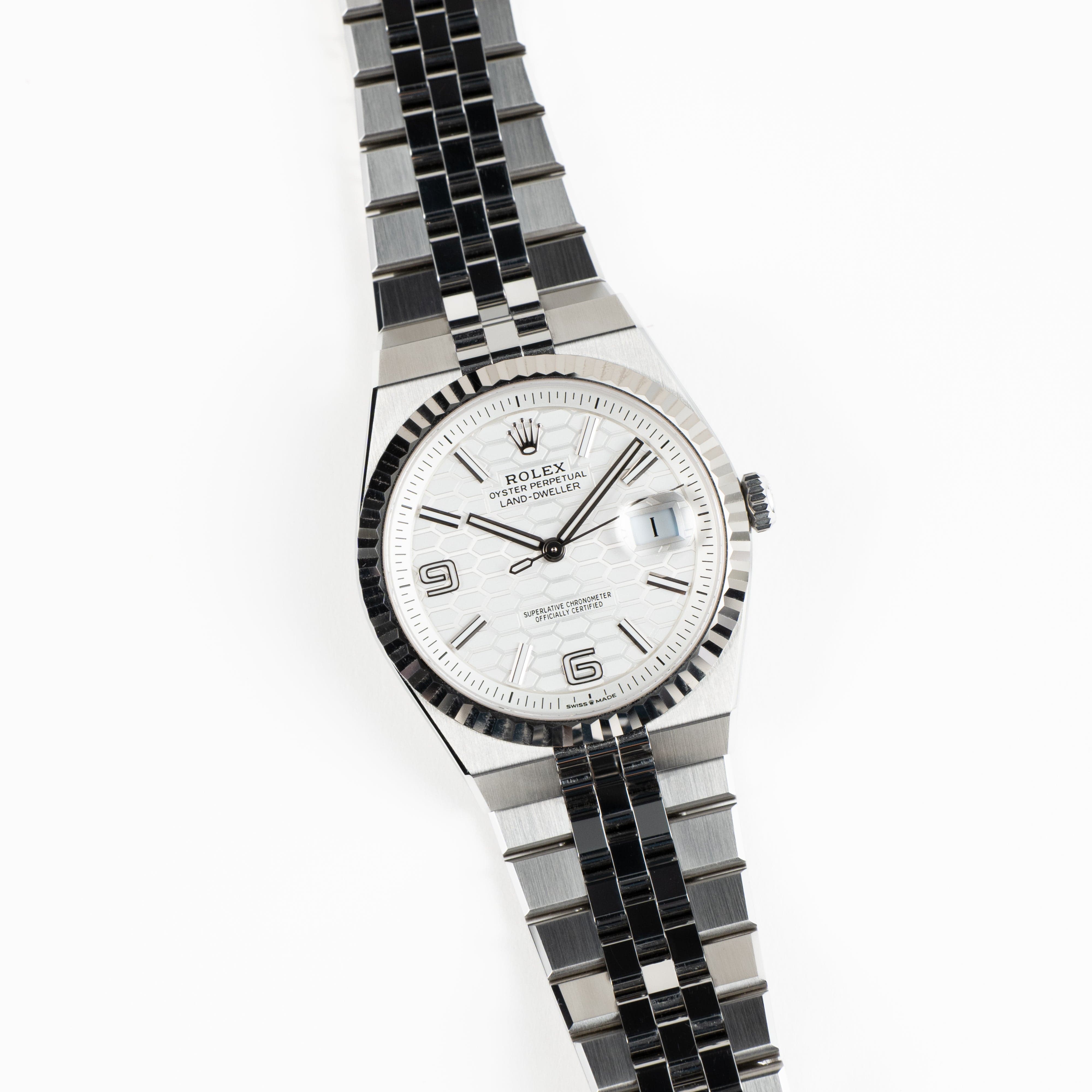 Rolex Land-Dweller 127334 Stainless Steel Intense White Dial (2025)