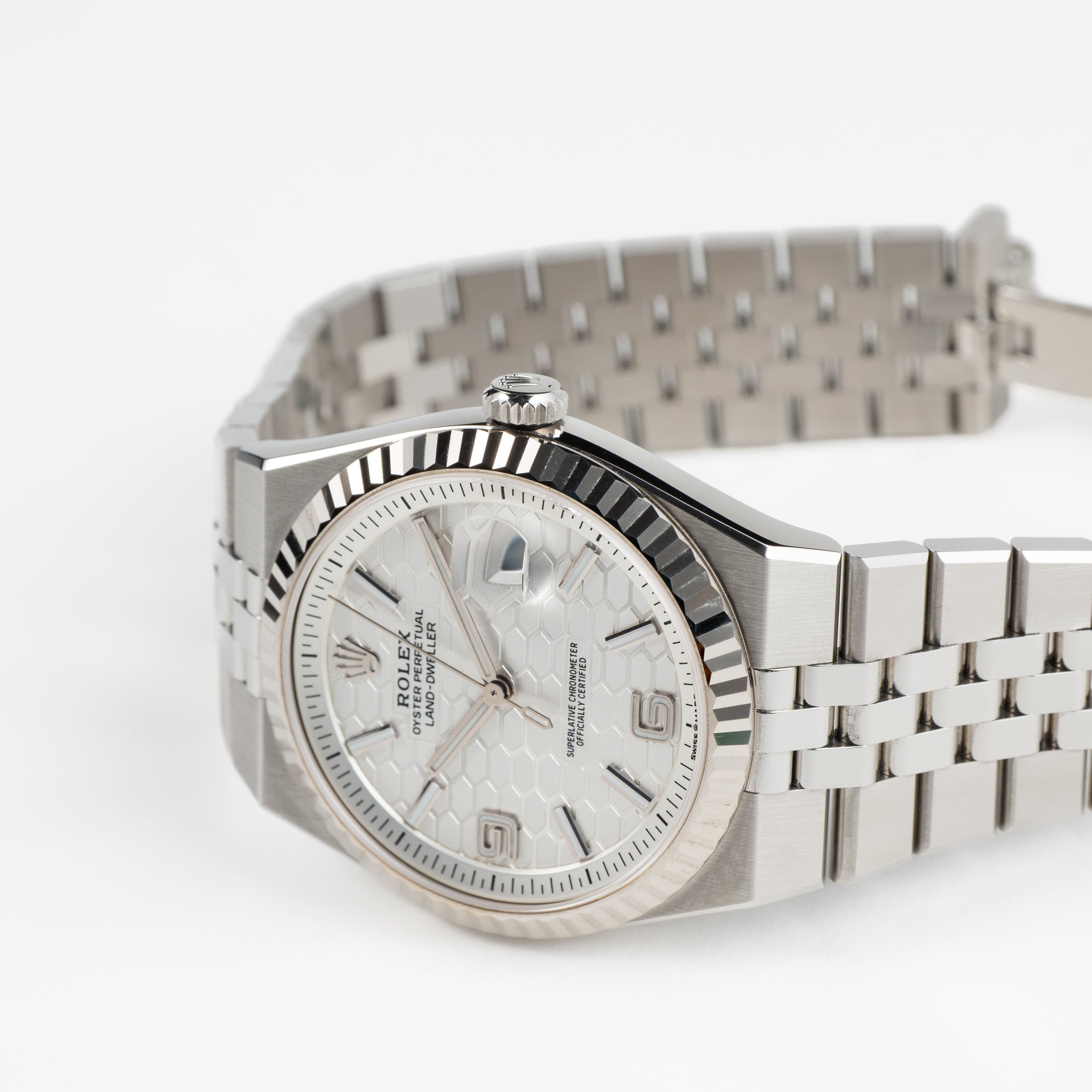 Rolex Land-Dweller 127334 Stainless Steel Intense White Dial (2025)