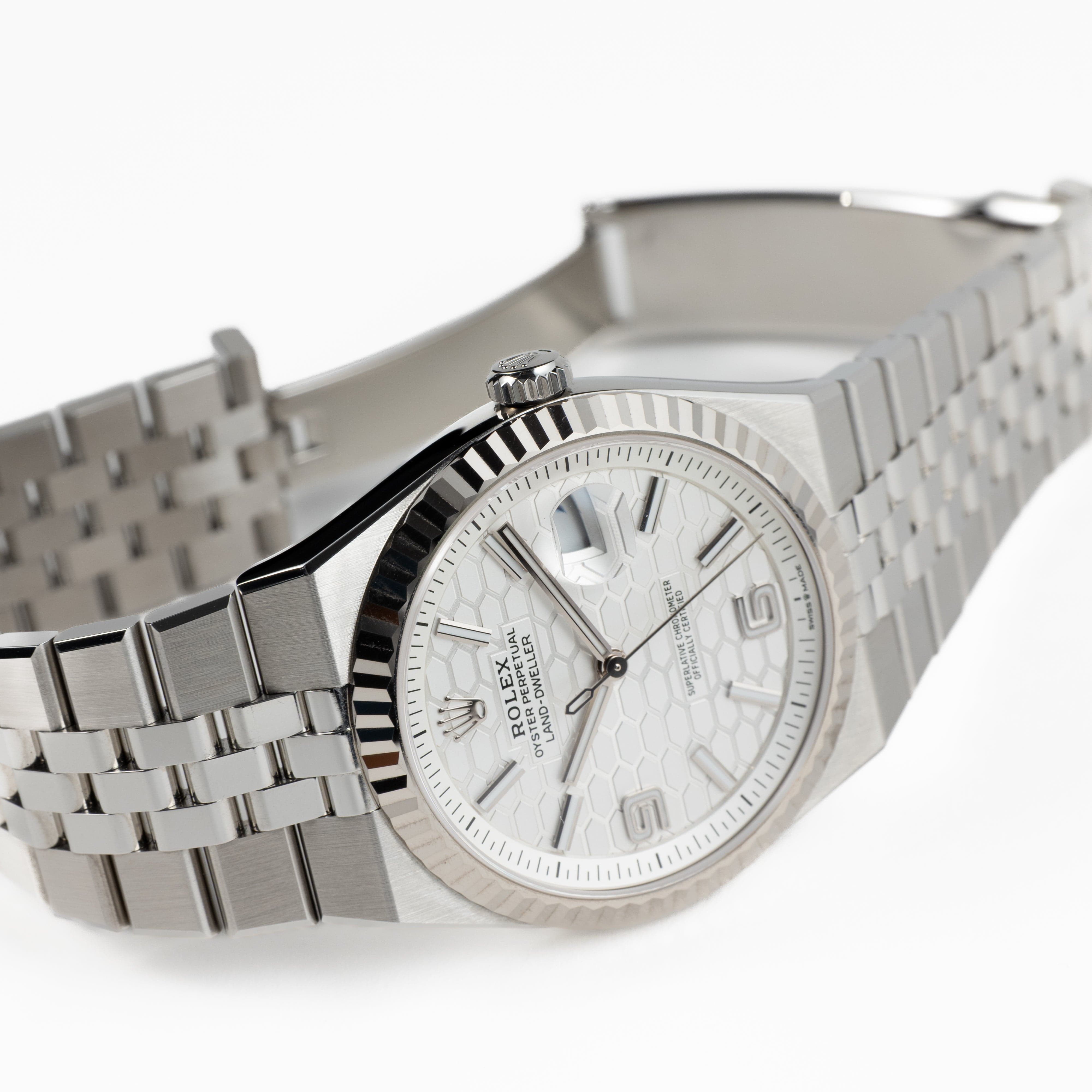 Rolex Land-Dweller 127334 Stainless Steel Intense White Dial (2025)