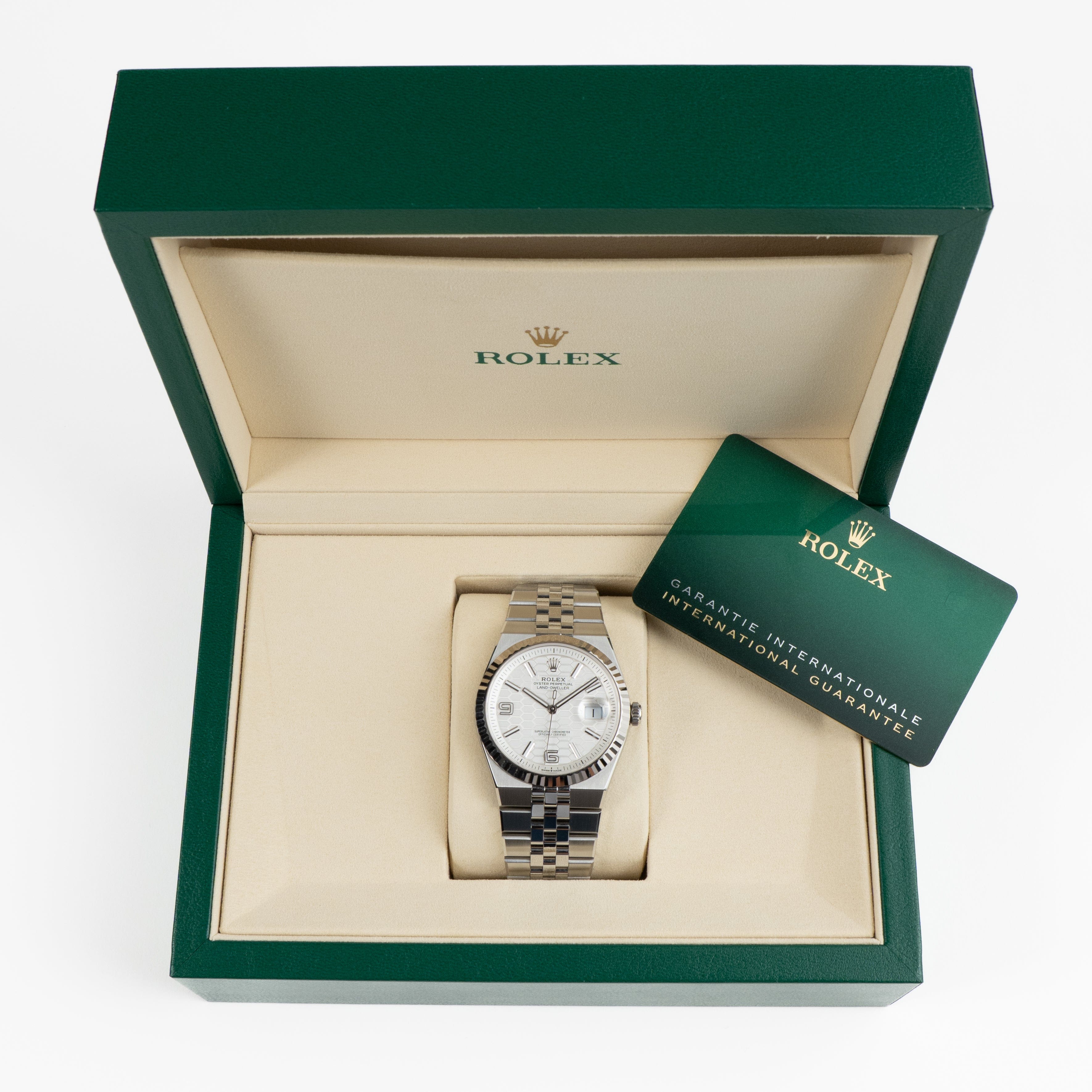 Rolex Land-Dweller 127334 Stainless Steel Intense White Dial (2025)