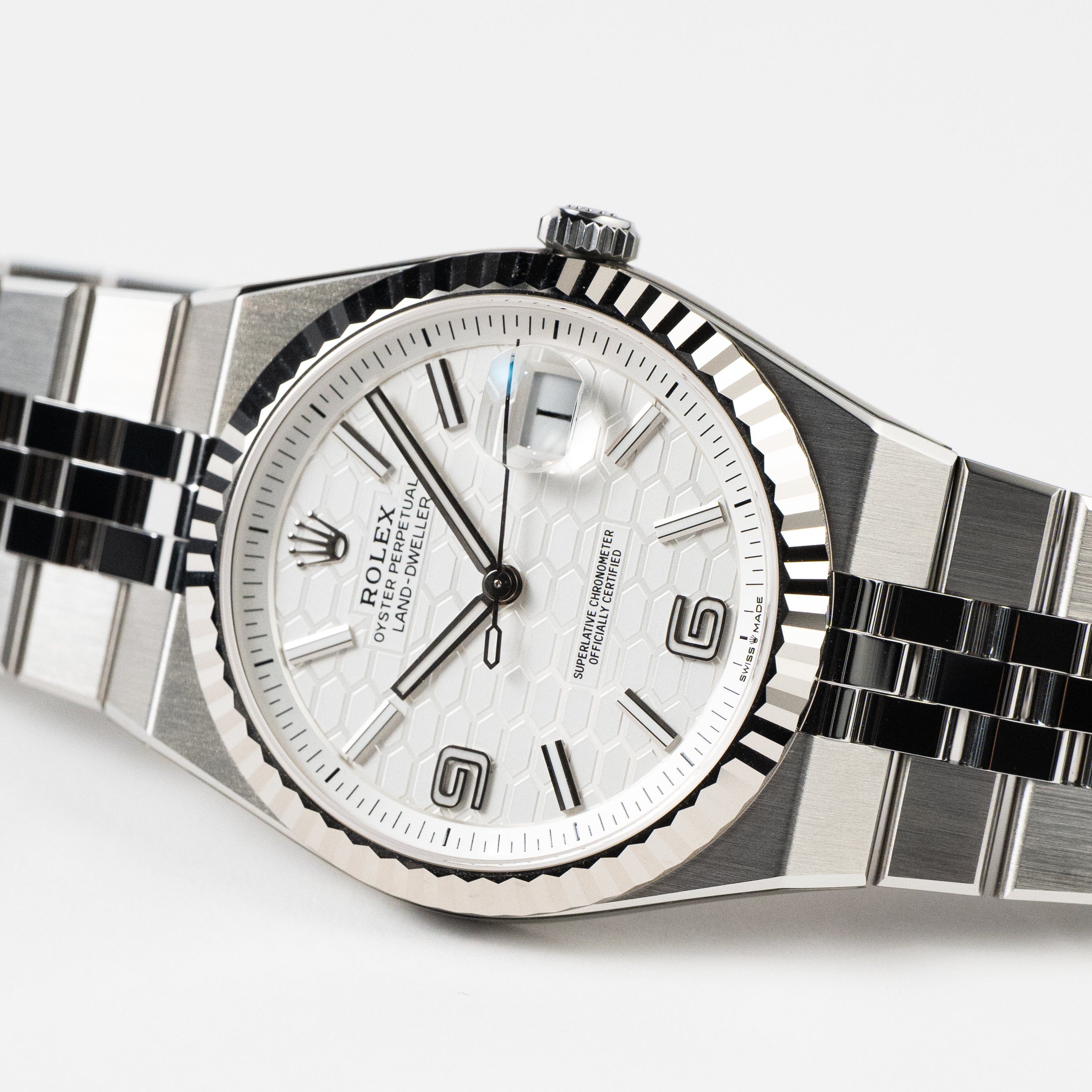 Rolex Land-Dweller 127334 Stainless Steel Intense White Dial (2025)