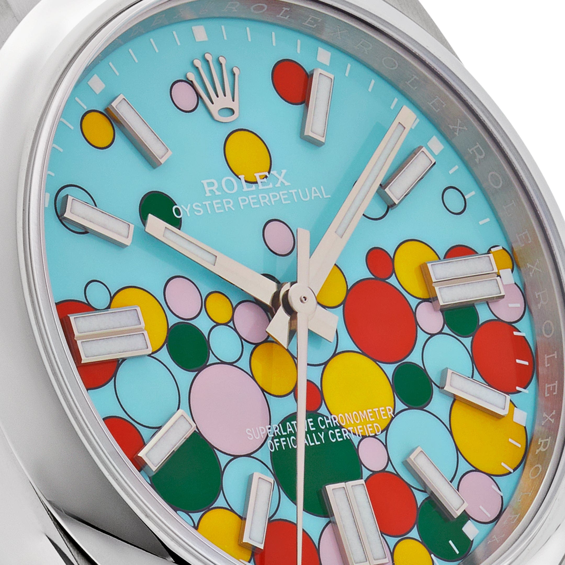 Rolex Oyster Perpetual 124300 'Celebration Motif' Dial (2023)