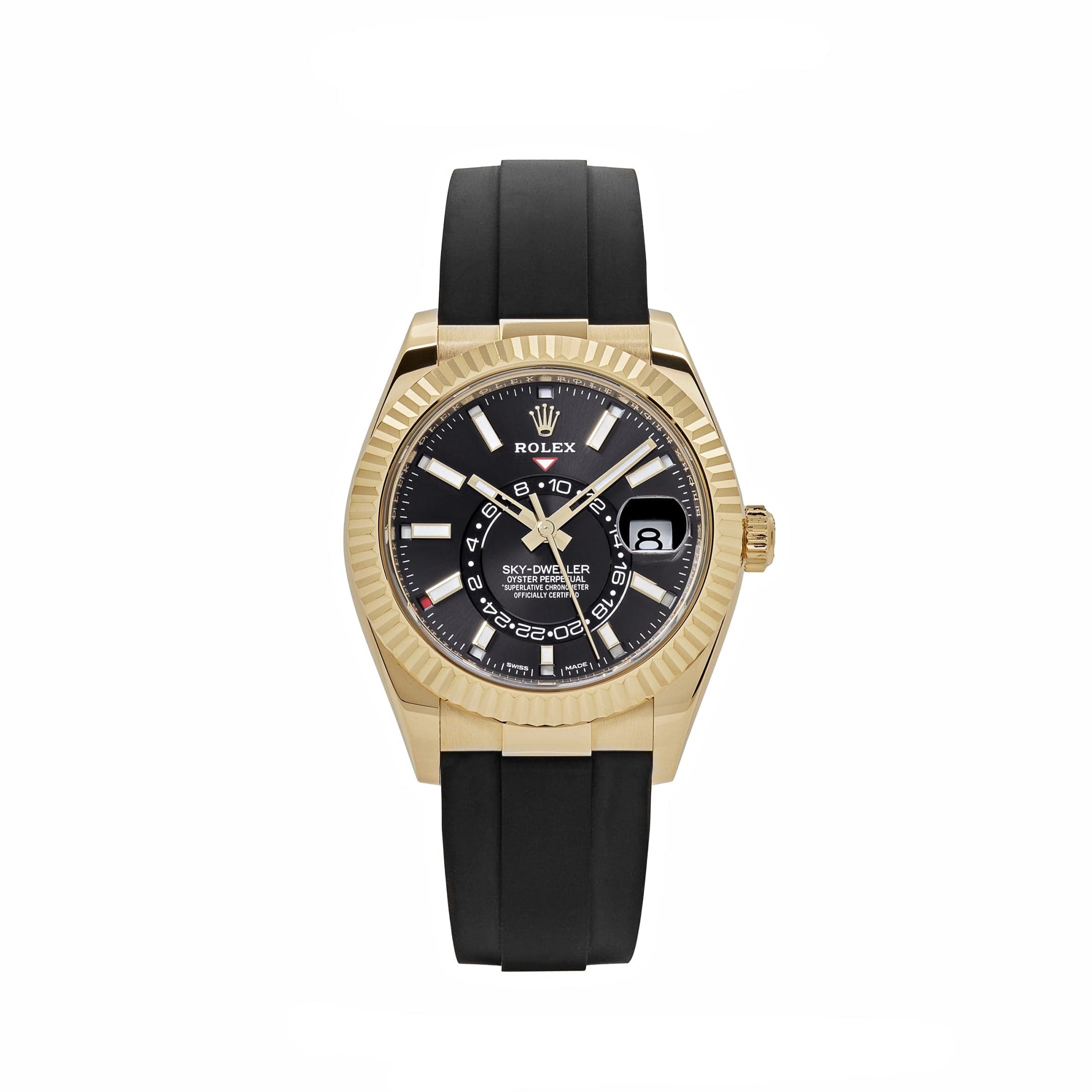 Rolex Sky-Dweller 326238 Yellow Gold Bright Black Dial (2021)