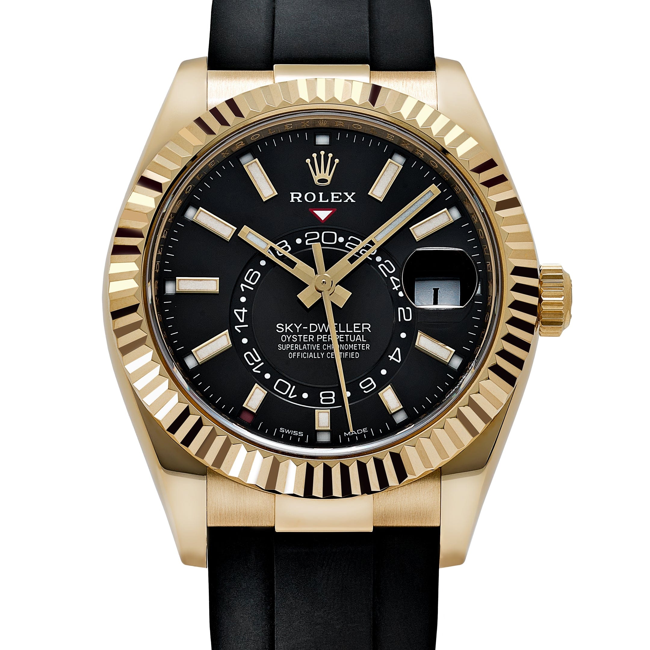 Rolex Sky-Dweller 326238 Yellow Gold Bright Black Dial (2022)