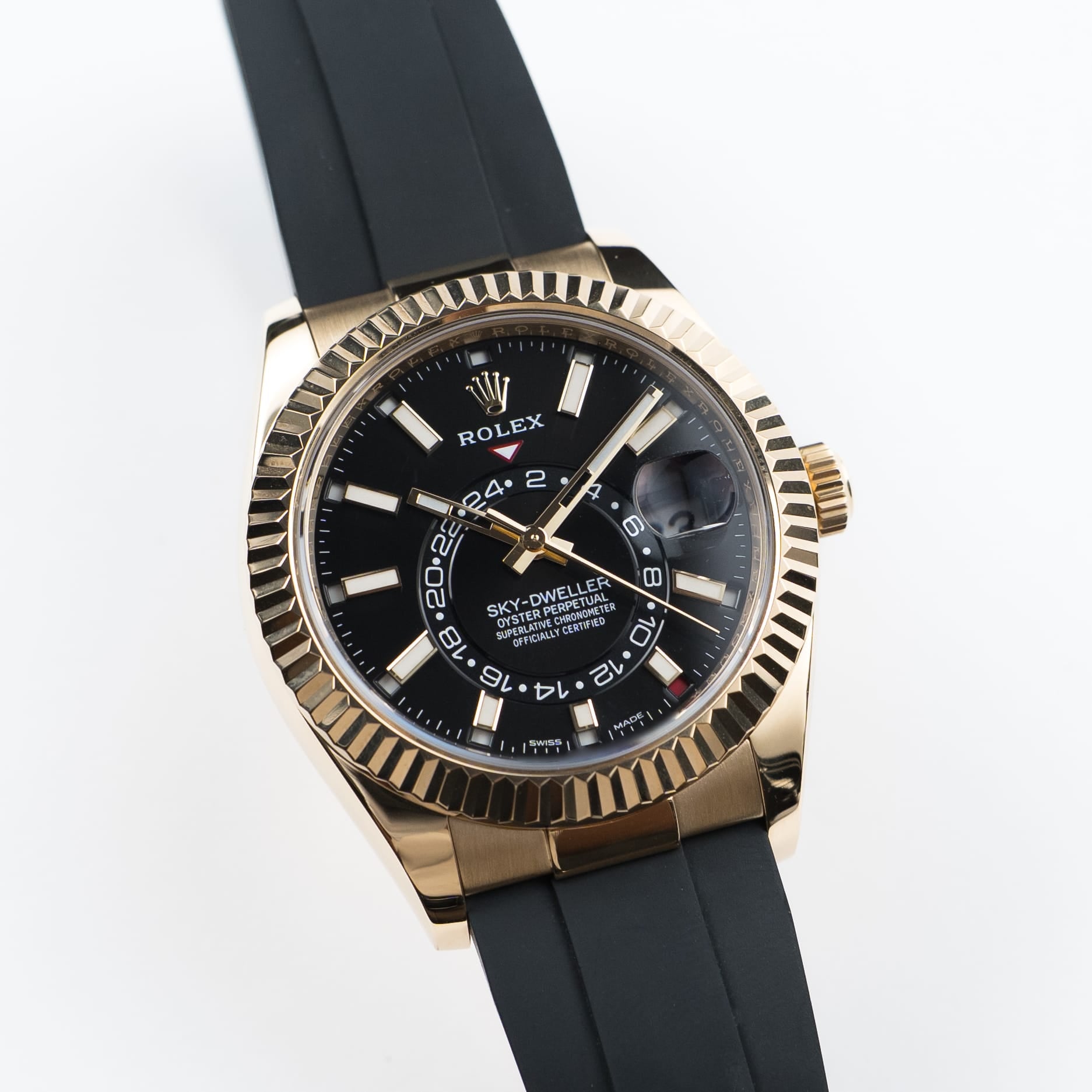 Rolex Sky-Dweller 326238 Yellow Gold Bright Black Dial (2022)