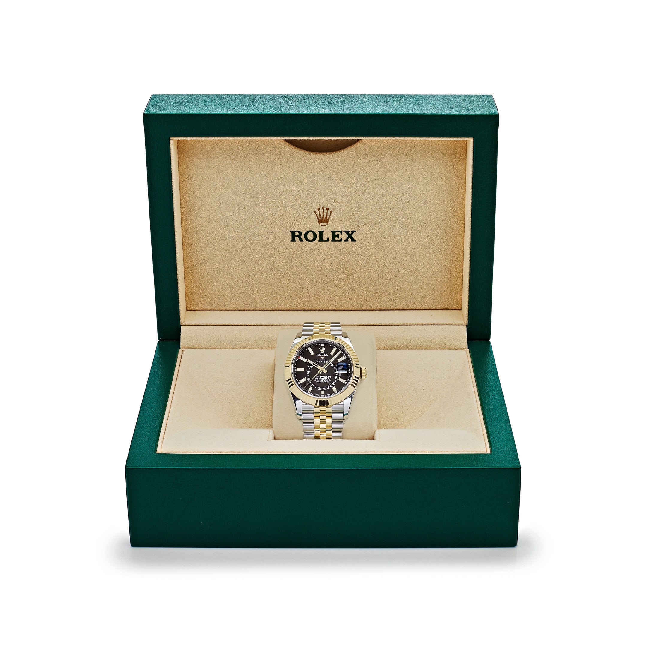 Rolex Sky-Dweller 326933 Stainless Steel Yellow Gold Jubilee Black Dial (2022)